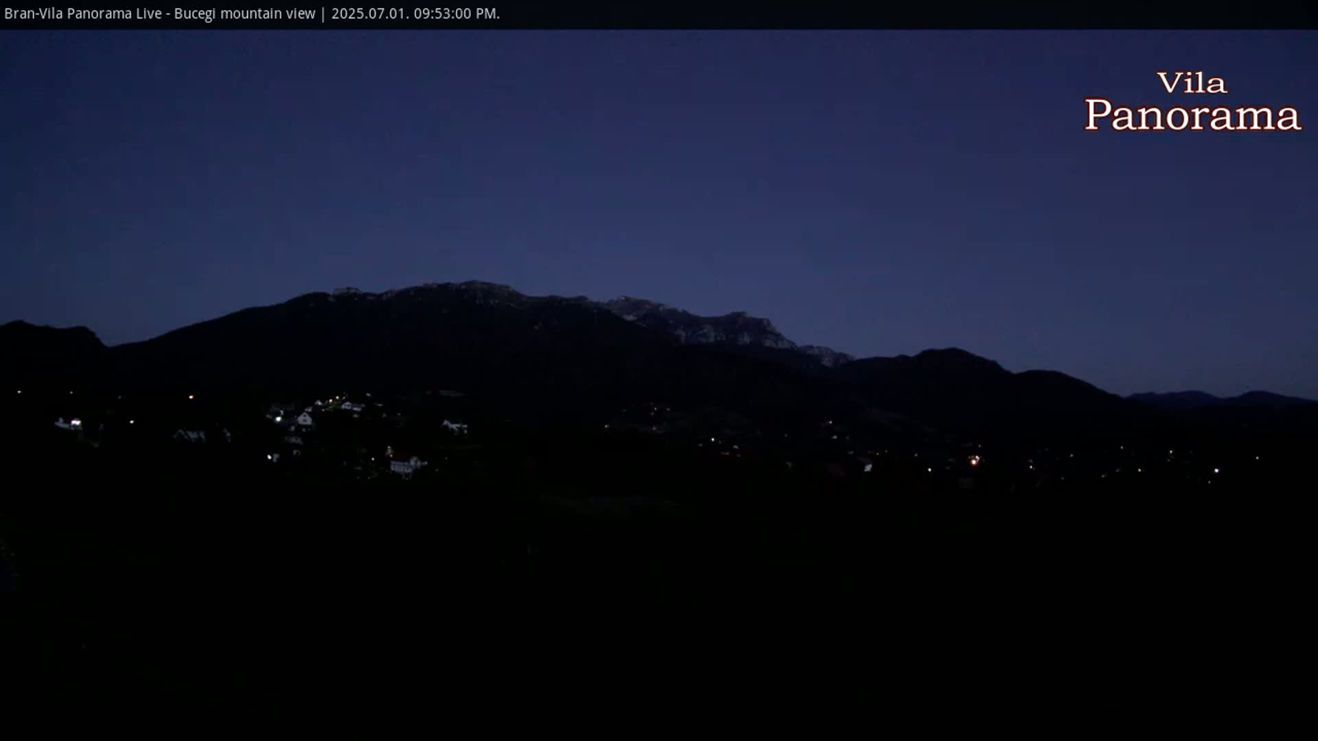 Bucegi Mountain View from Bran Live Cam - Bran,  Braşov, Romania