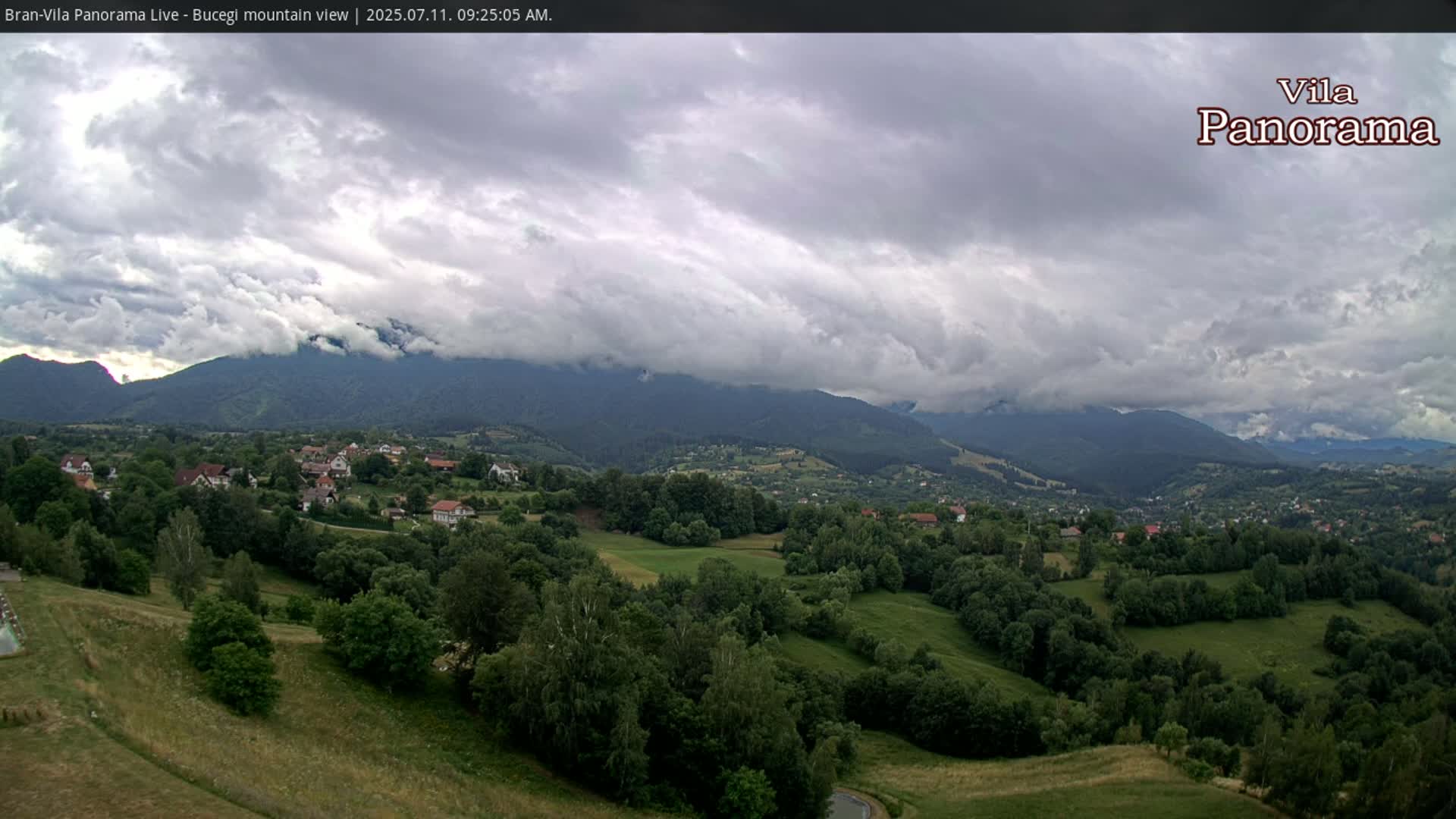 Bucegi Mountain View from Bran Live Cam - Bran,  Braşov, Romania