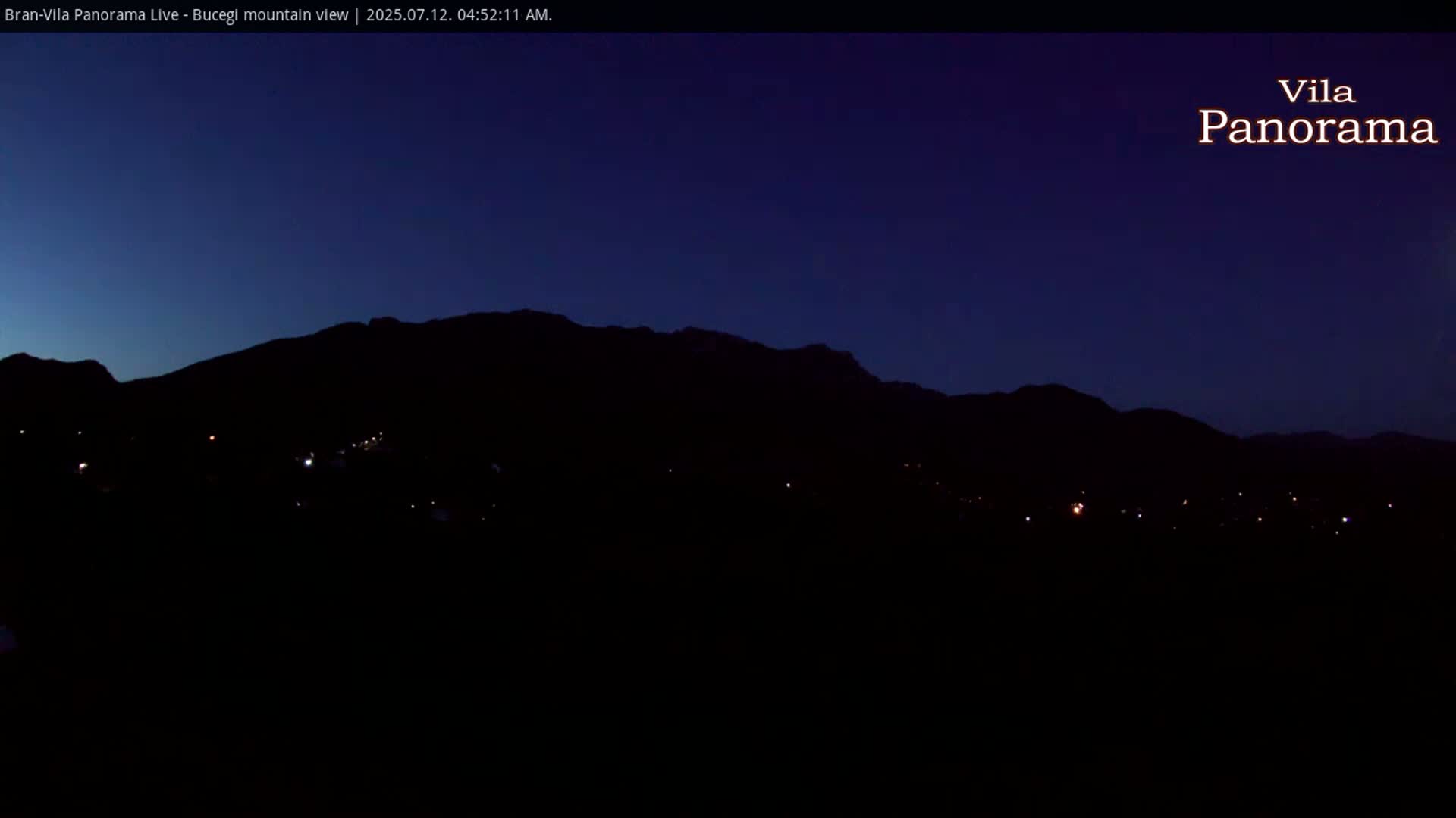 Bucegi Mountain View from Bran Live Cam - Bran,  Braşov, Romania