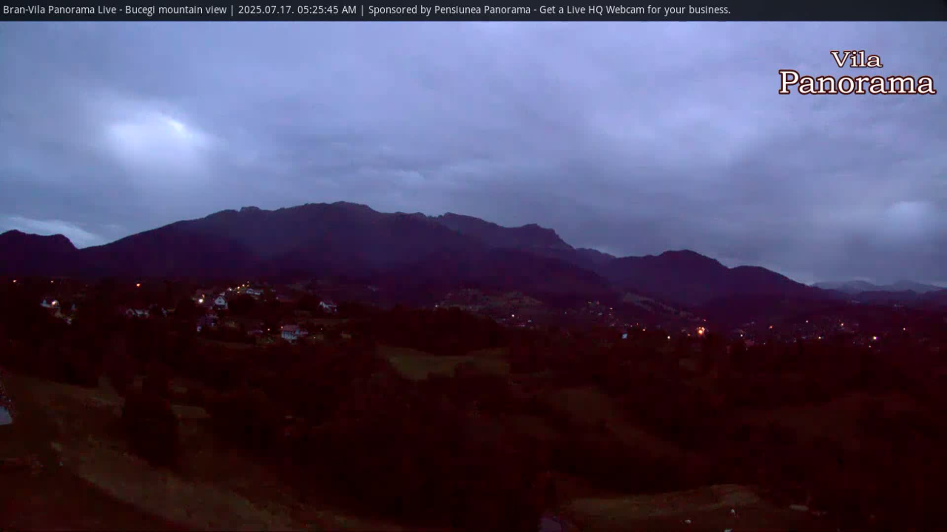 Bucegi Mountain View from Bran Live Cam - Bran,  Braşov, Romania