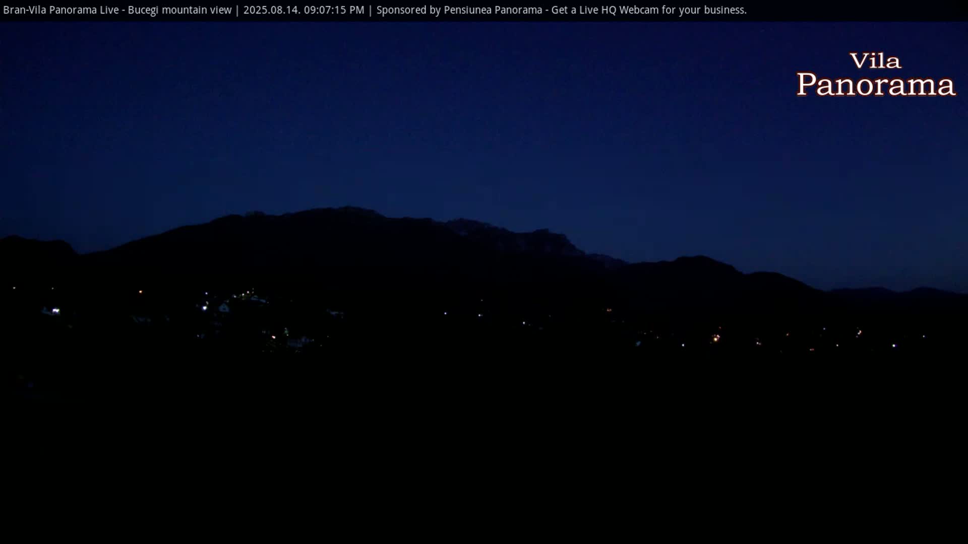 Bucegi Mountain View from Bran Live Cam - Bran,  Braşov, Romania