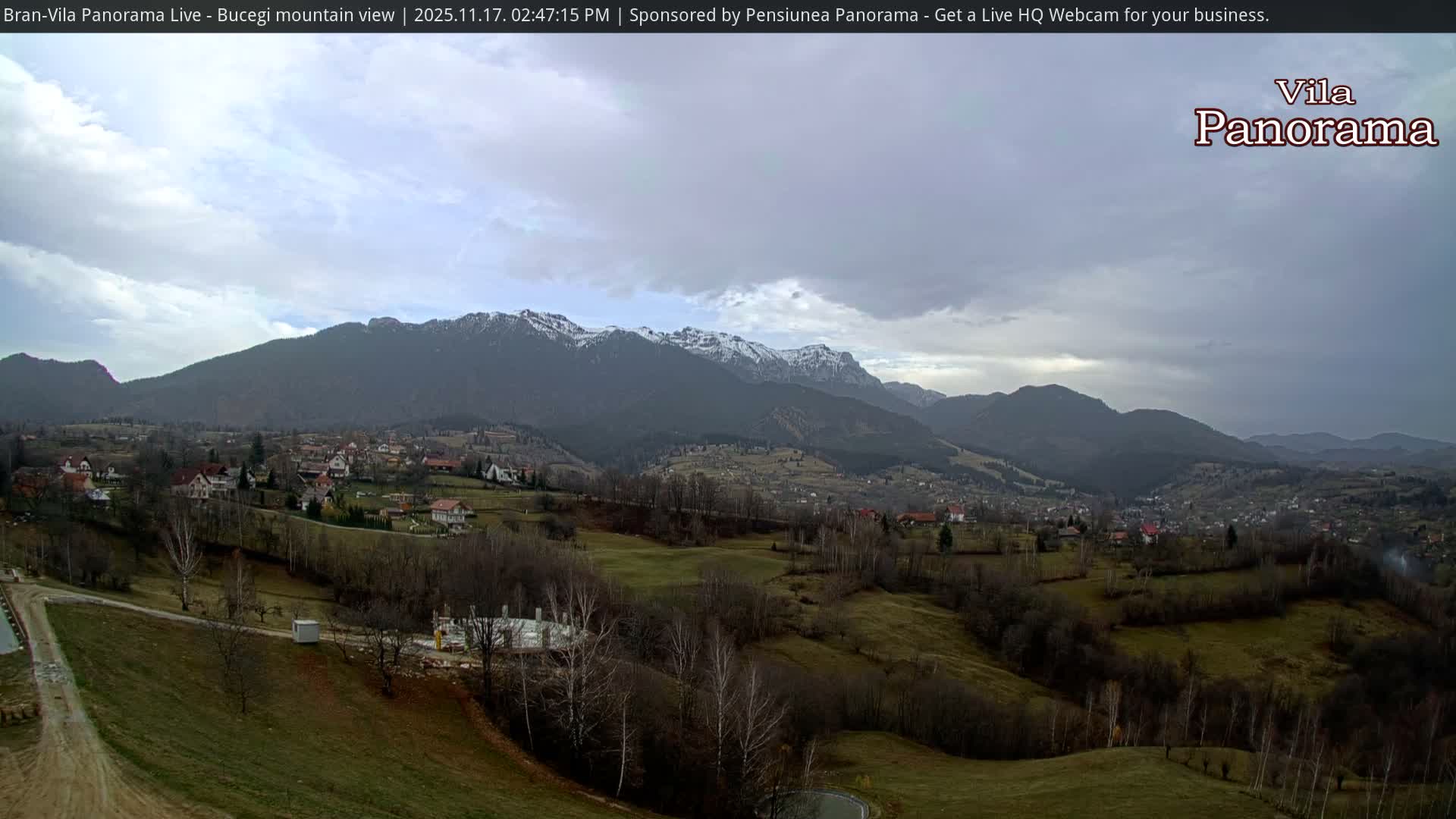 Bucegi Mountain View from Bran Live Cam - Bran,  Braşov, Romania