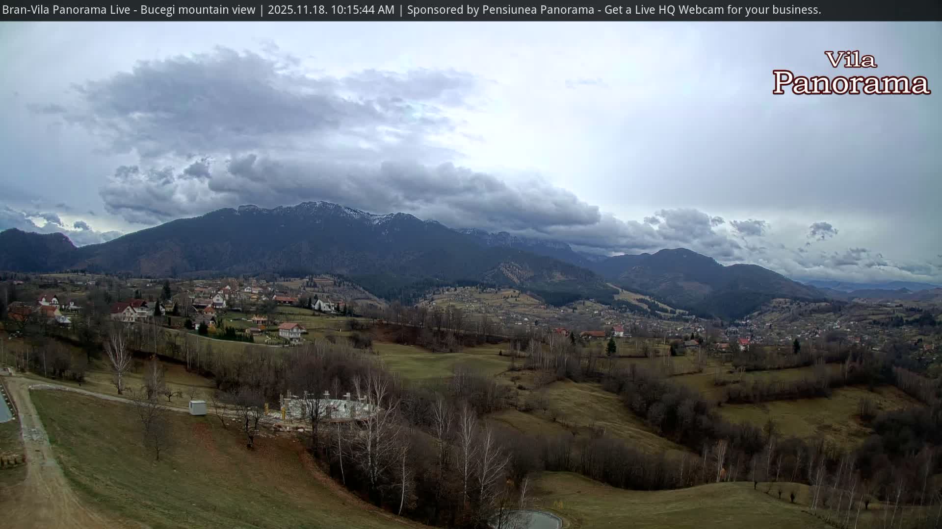 Bucegi Mountain View from Bran Live Cam - Bran,  Braşov, Romania