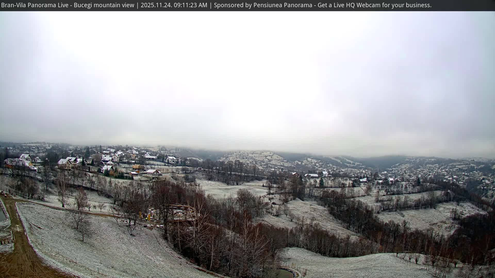 Bucegi Mountain View from Bran Live Cam - Bran,  Braşov, Romania