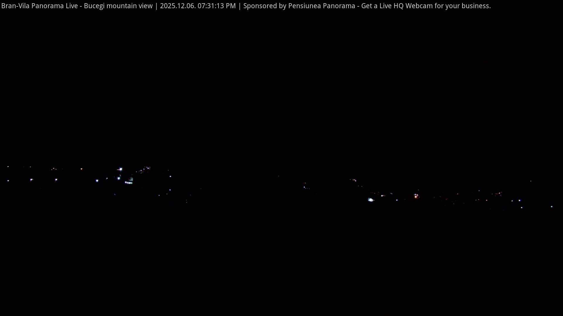 Bucegi Mountain View from Bran Live Cam - Bran,  Braşov, Romania