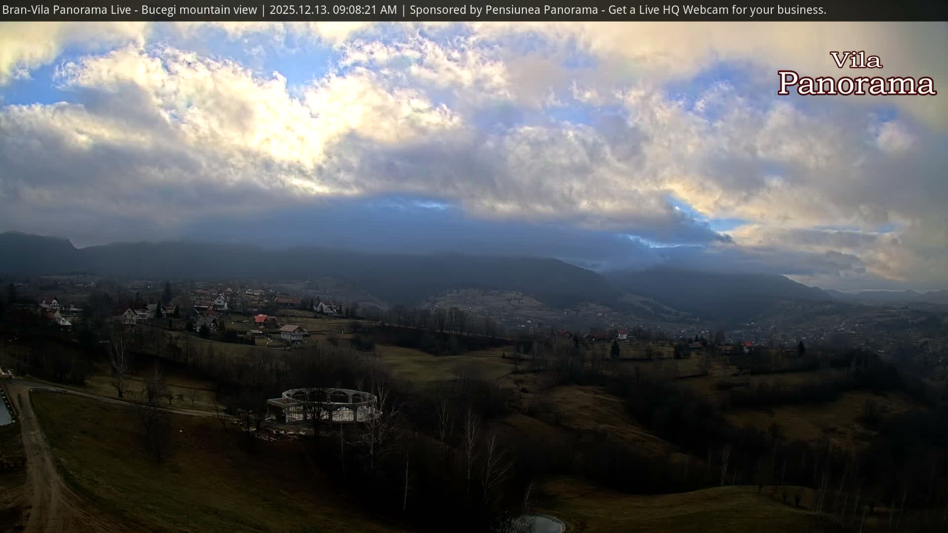Bucegi Mountain View from Bran Live Cam - Bran,  Braşov, Romania