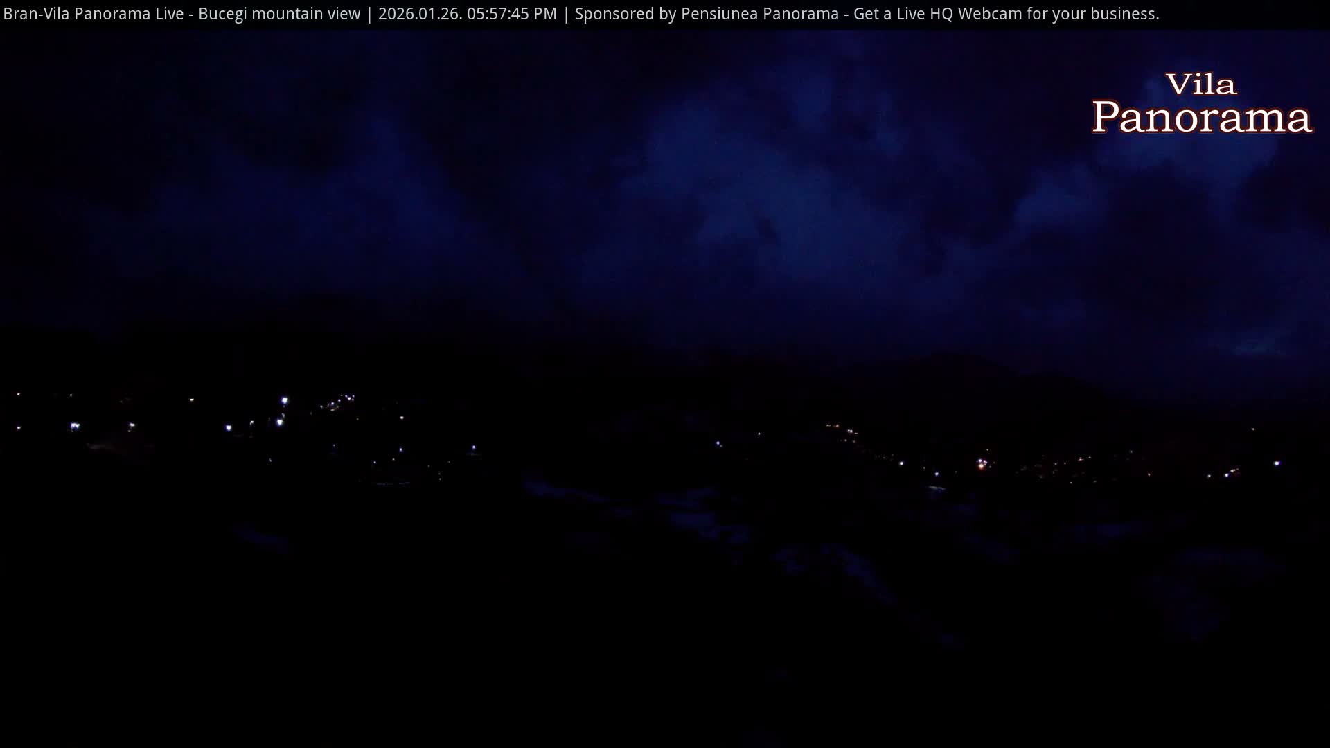 Bucegi Mountain View from Bran Live Cam - Bran,  Braşov, Romania
