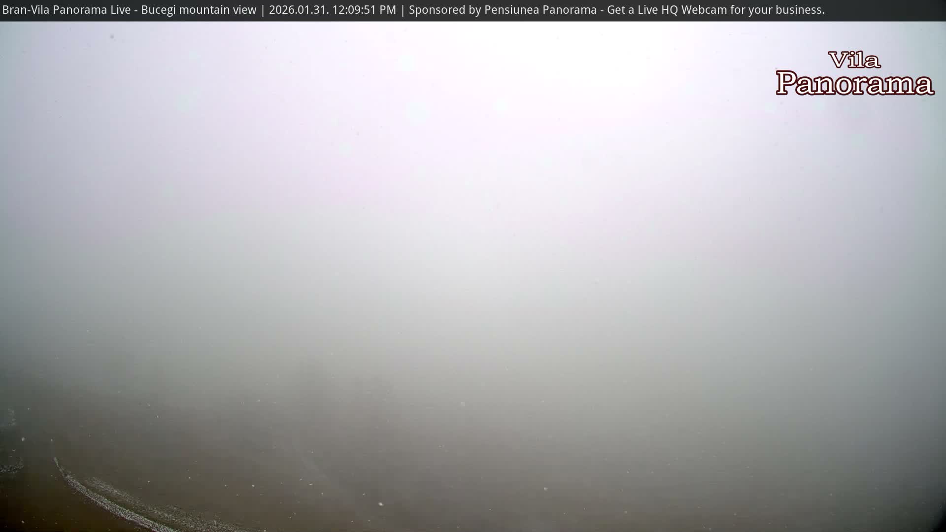 Bucegi Mountain View from Bran Live Cam - Bran,  Braşov, Romania