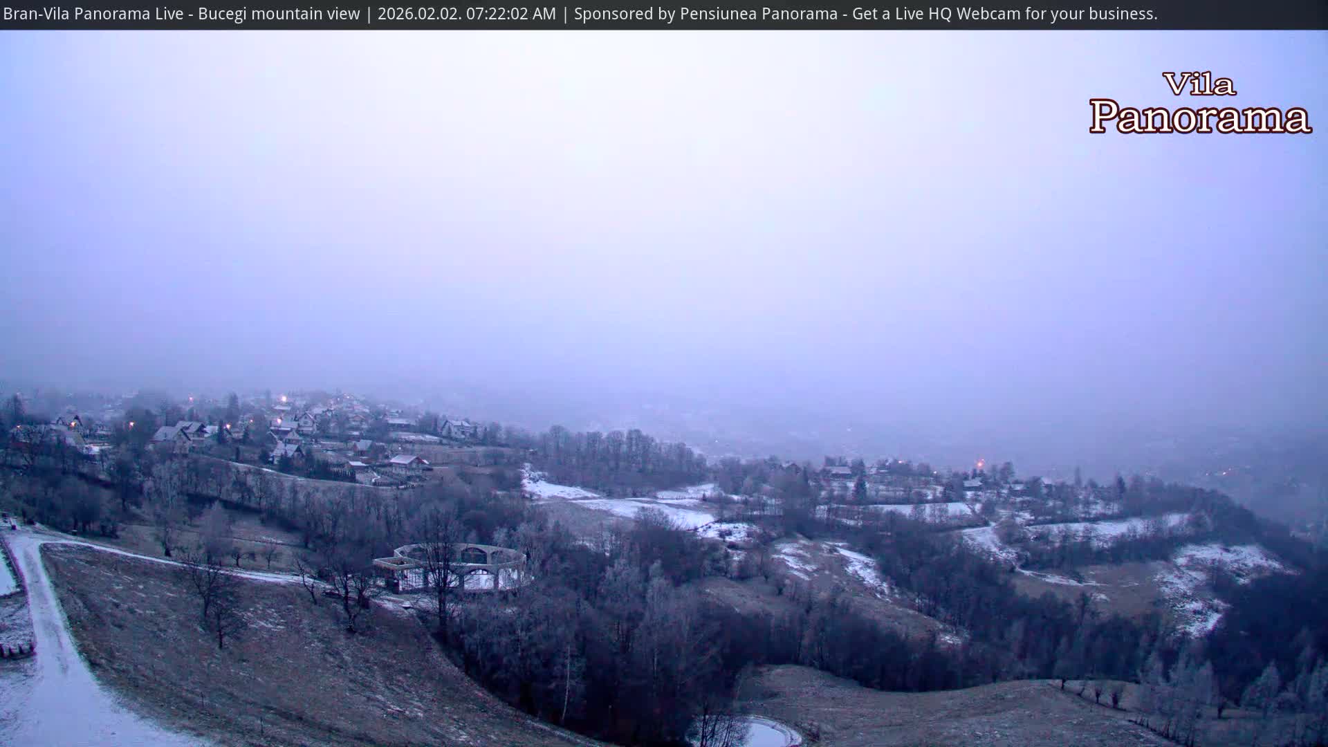 Bucegi Mountain View from Bran Live Cam - Bran,  Braşov, Romania