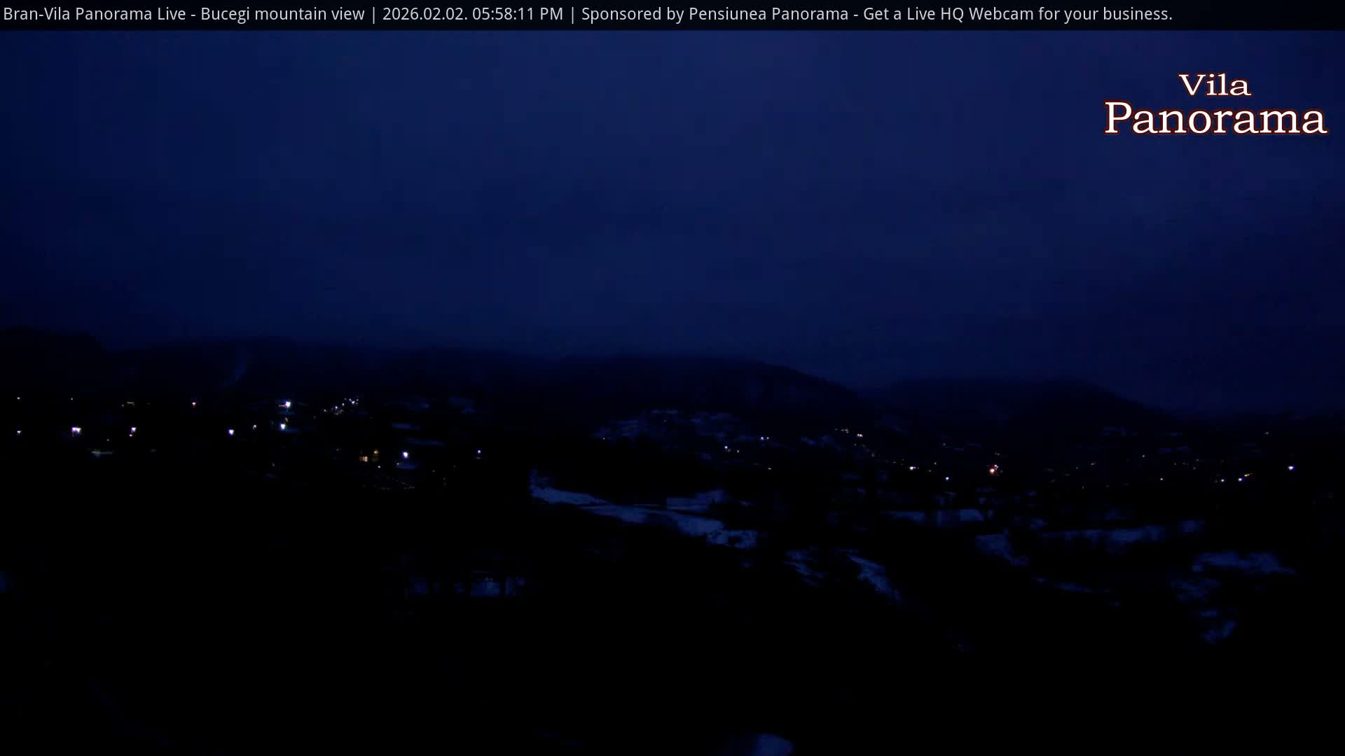 Bucegi Mountain View from Bran Live Cam - Bran,  Braşov, Romania