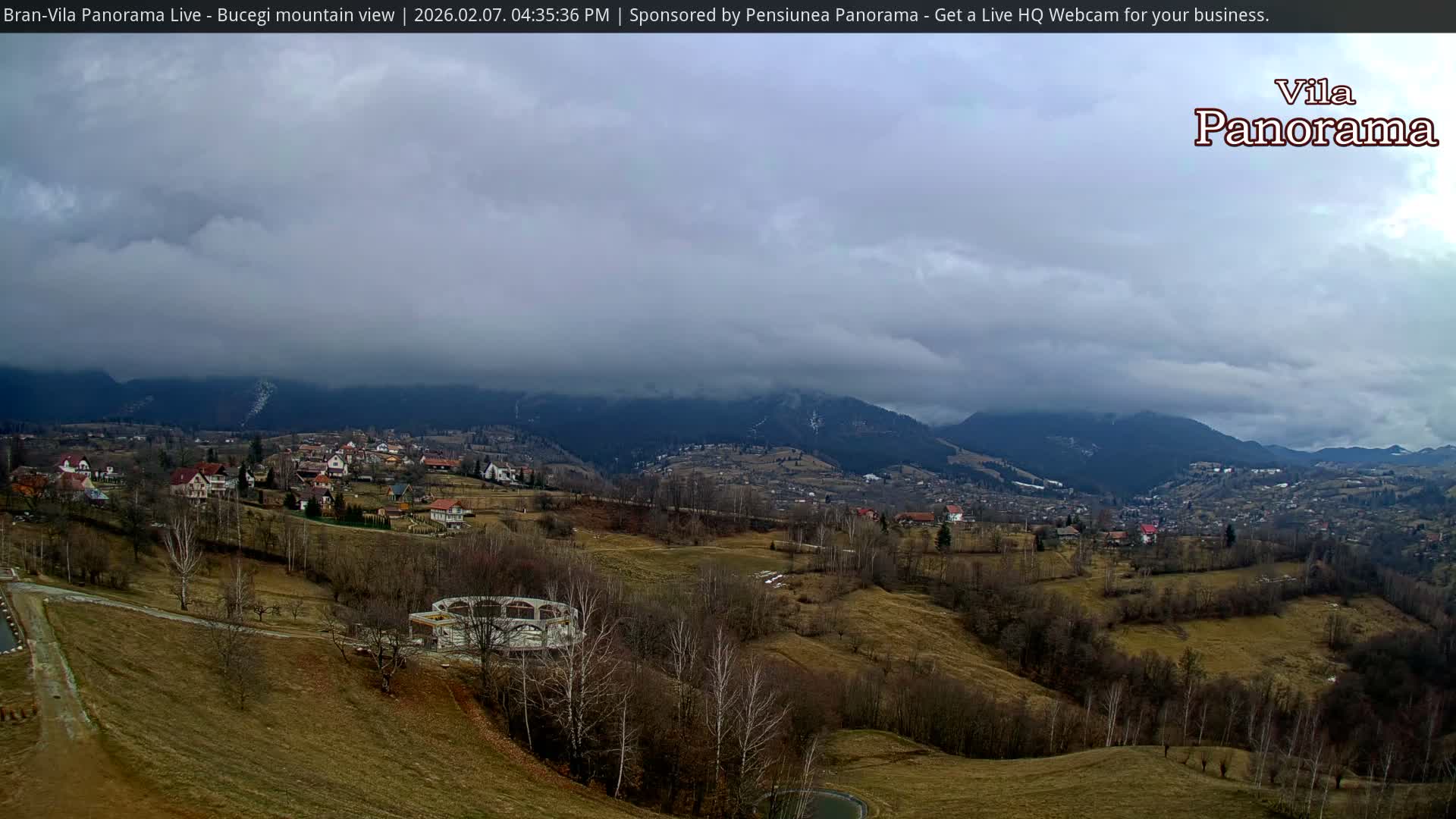 Bucegi Mountain View from Bran Live Cam - Bran,  Braşov, Romania