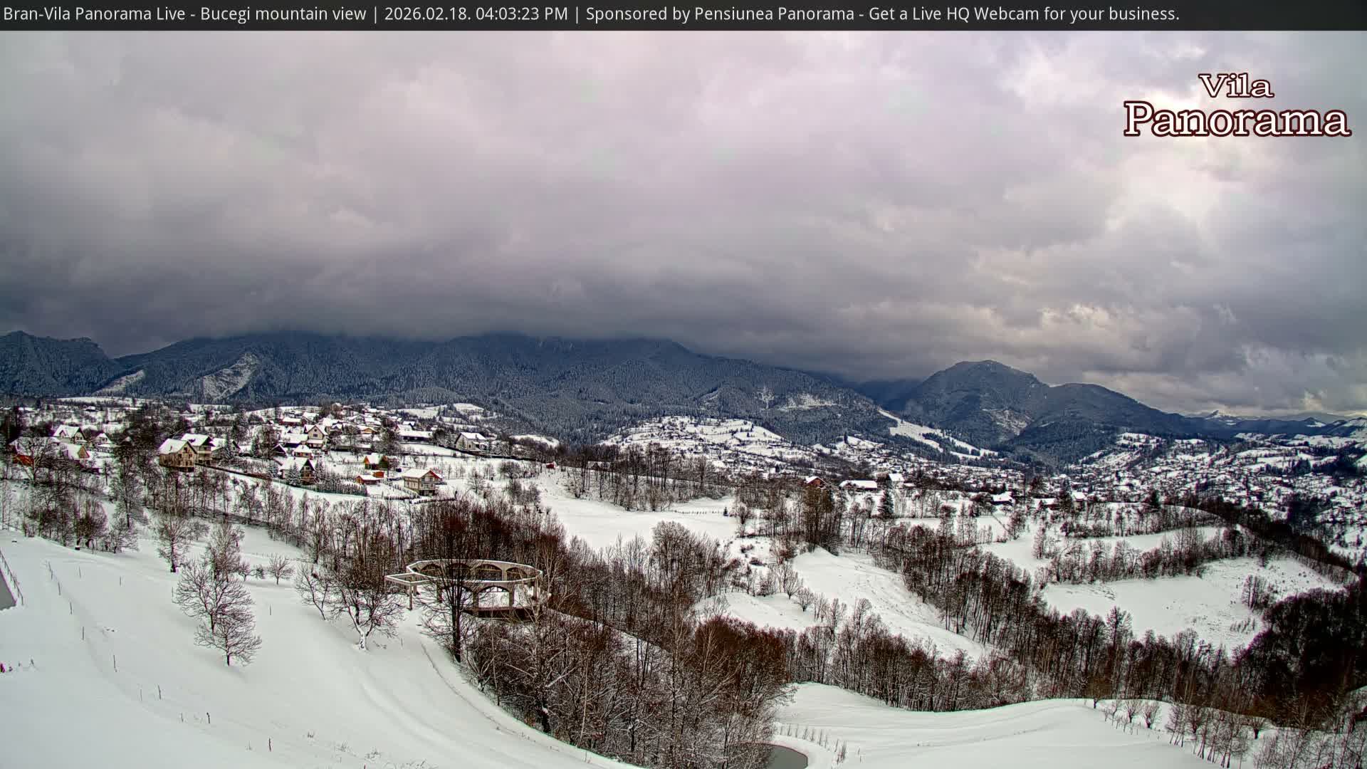 Bucegi Mountain View from Bran Live Cam - Bran,  Braşov, Romania