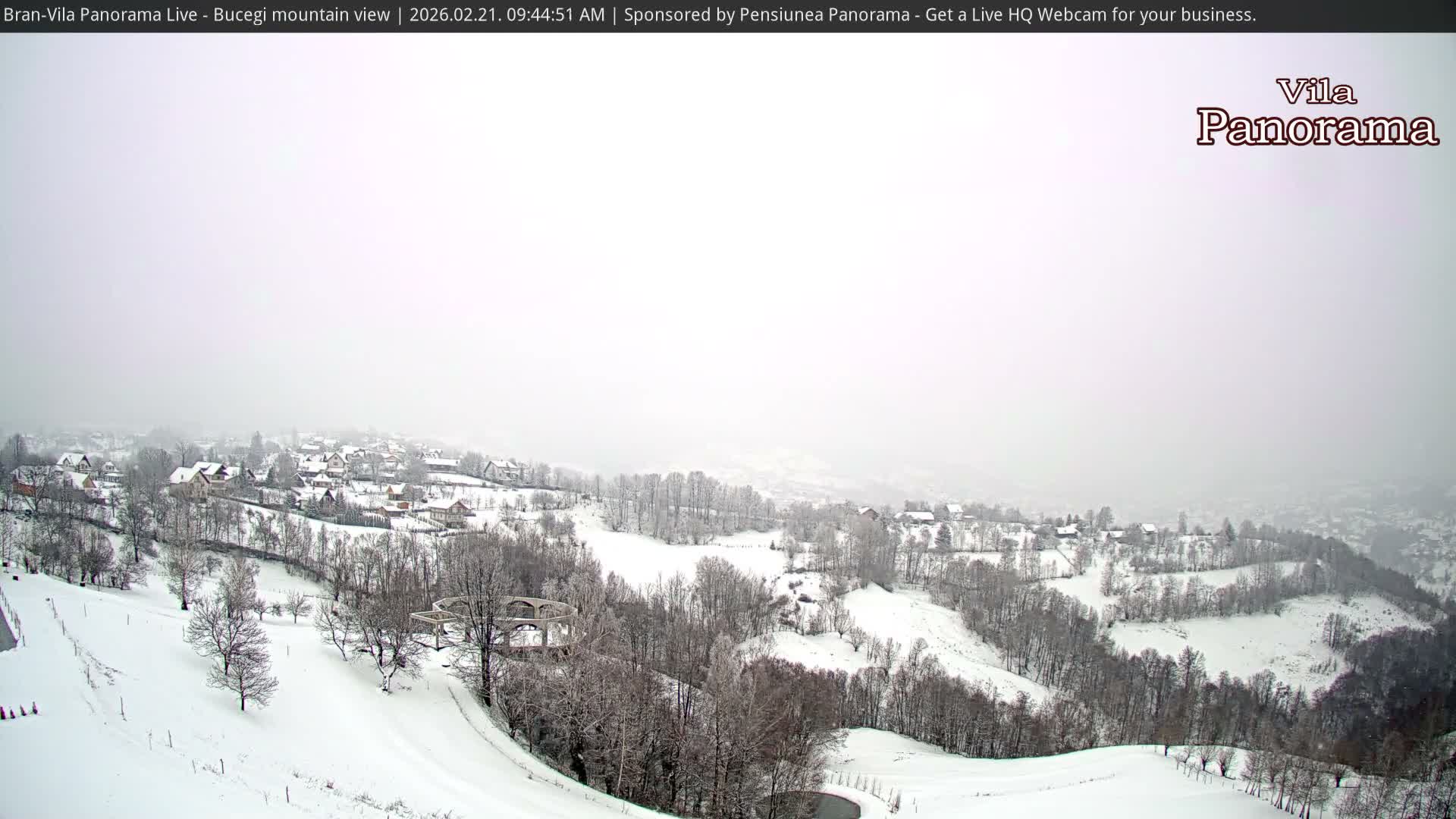 Bucegi Mountain View from Bran Live Cam - Bran,  Braşov, Romania