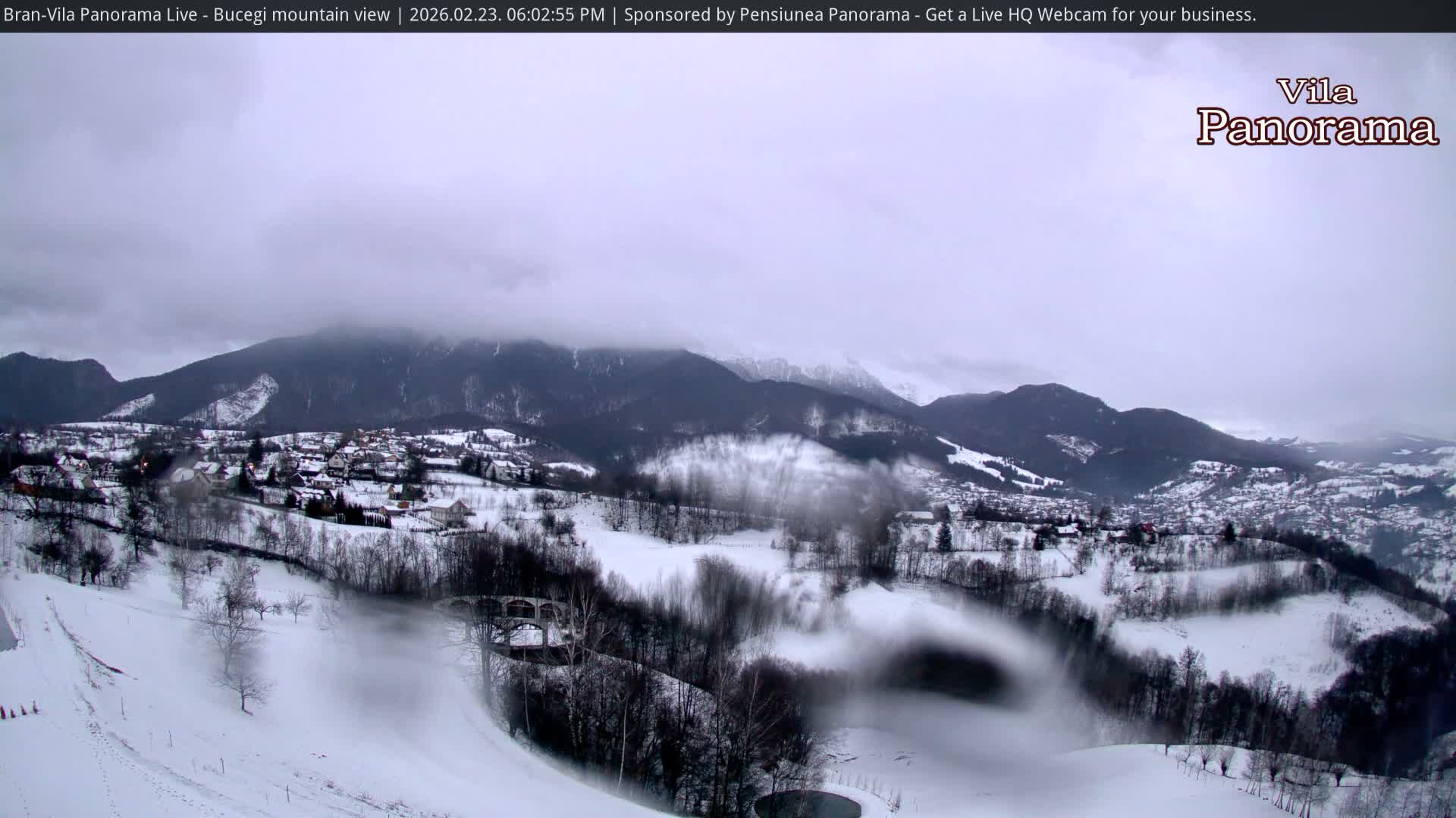 Bucegi Mountain View from Bran Live Cam - Bran,  Braşov, Romania