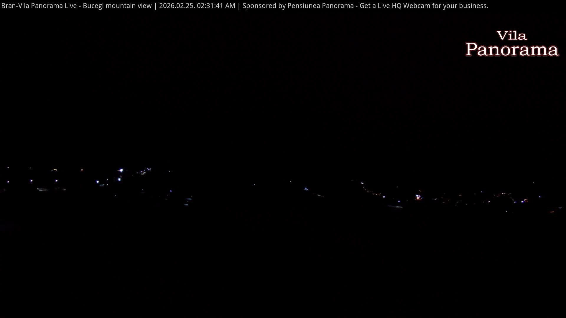Bucegi Mountain View from Bran Live Cam - Bran,  Braşov, Romania