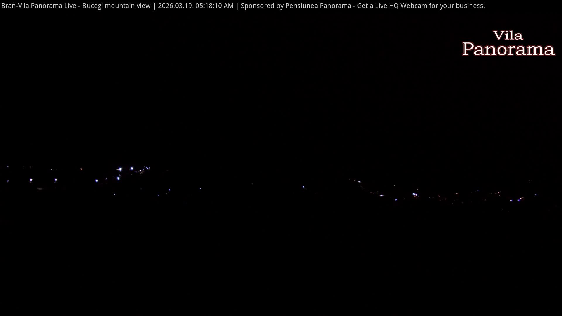 Bucegi Mountain View from Bran Live Cam - Bran,  Braşov, Romania