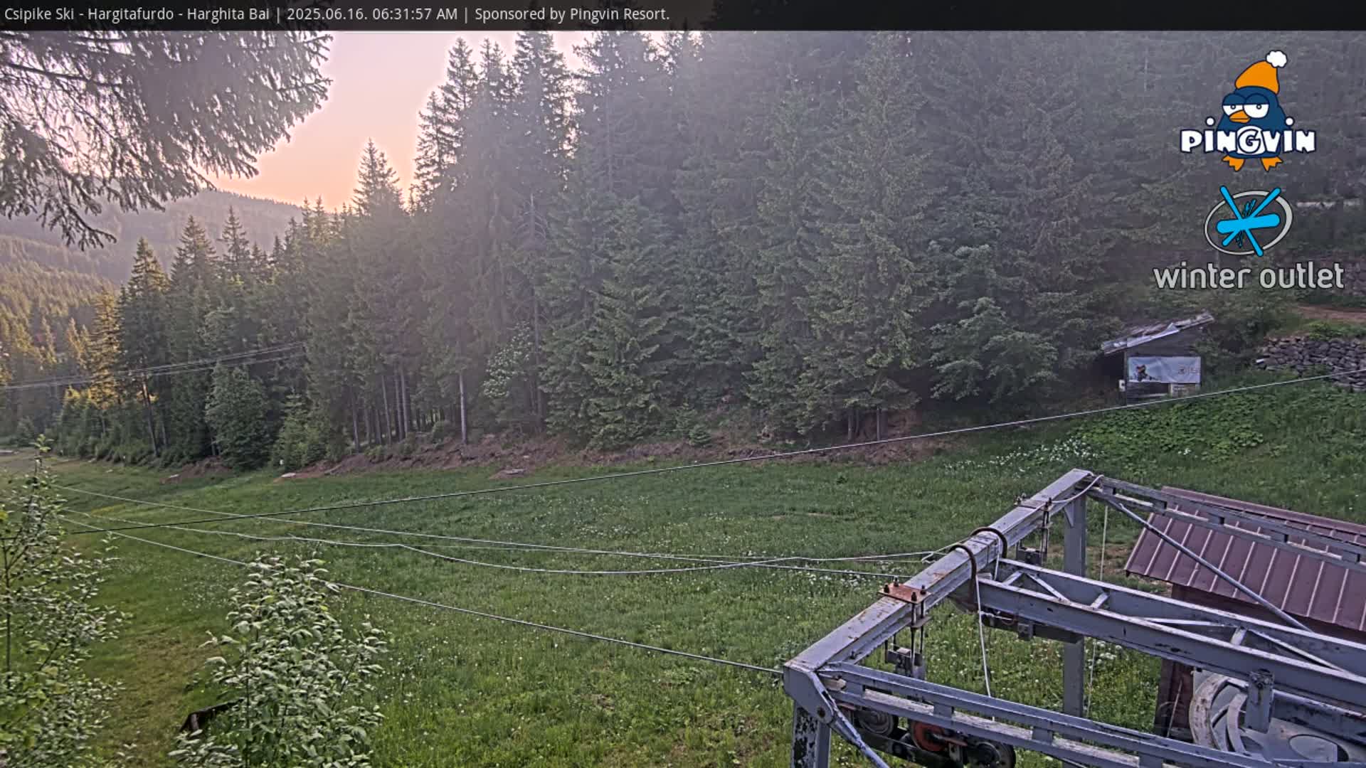 Harghita Băi, Hargitafurdo Ski Slope & Charlift Live Cam - Miercurea Ciuc, Harghita, Romania