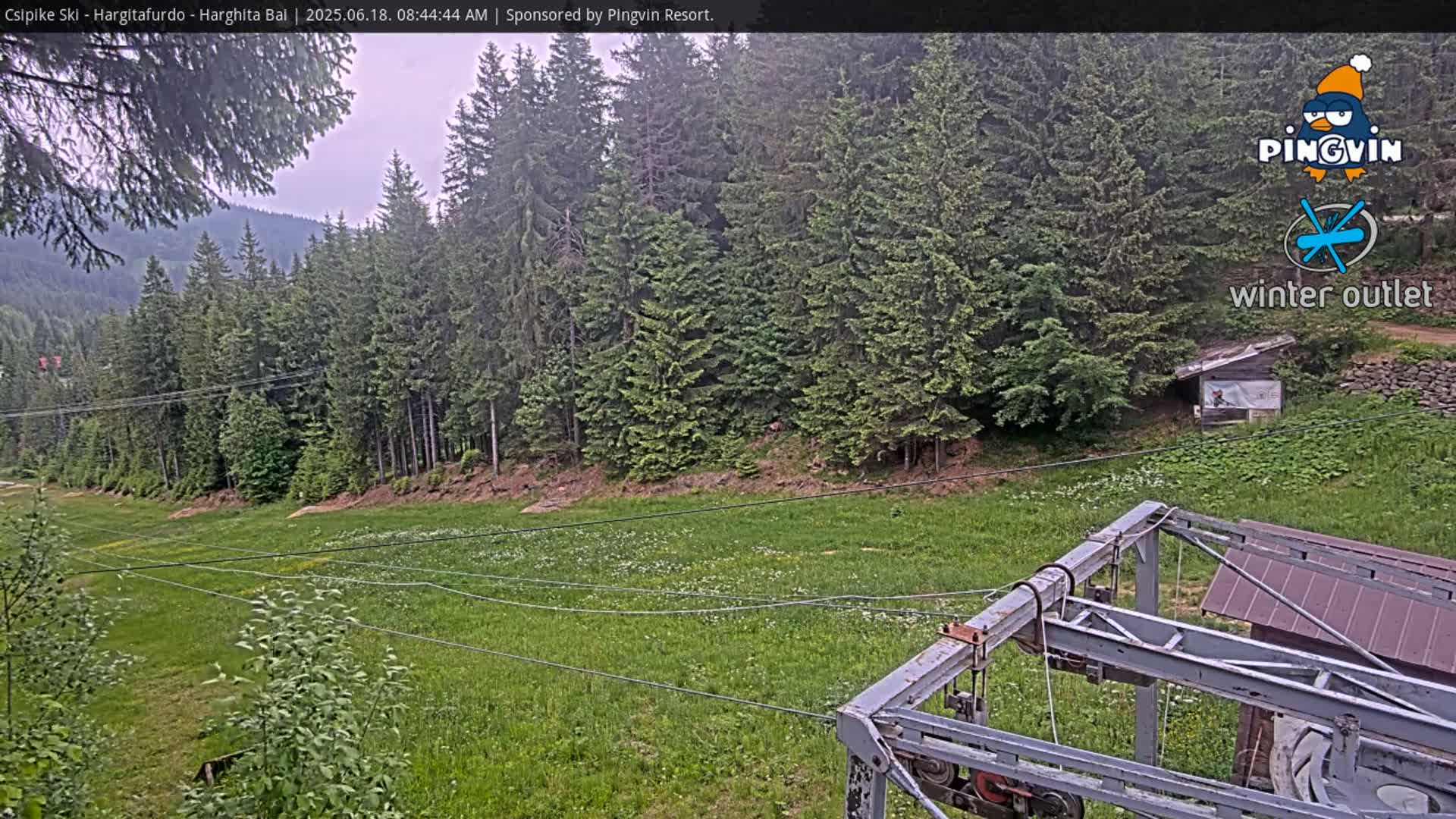 Harghita Băi, Hargitafurdo Ski Slope & Charlift Live Cam - Miercurea Ciuc, Harghita, Romania