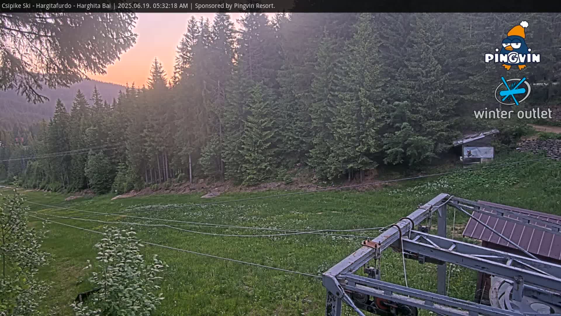 Harghita Băi, Hargitafurdo Ski Slope & Charlift Live Cam - Miercurea Ciuc, Harghita, Romania