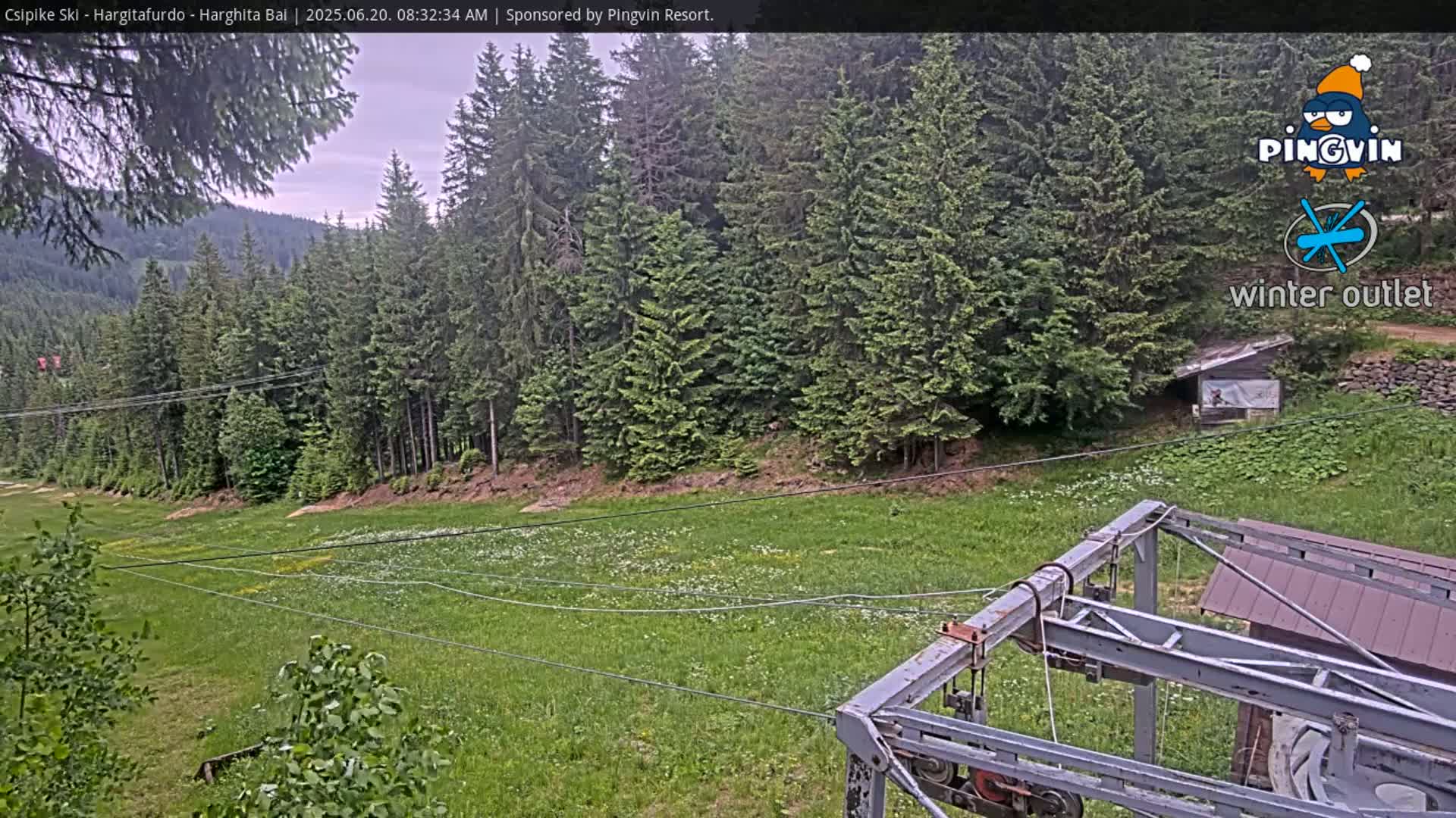 Harghita Băi, Hargitafurdo Ski Slope & Charlift Live Cam - Miercurea Ciuc, Harghita, Romania