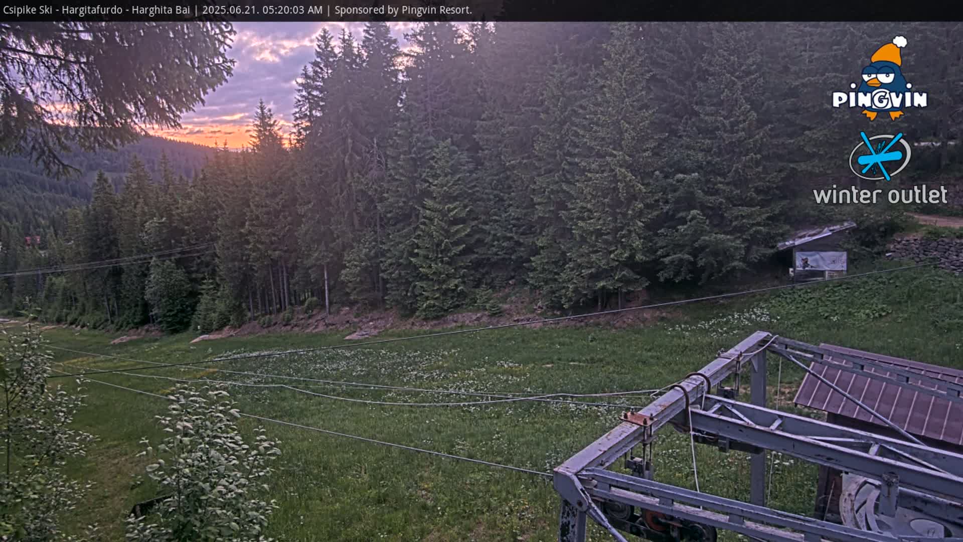 Harghita Băi, Hargitafurdo Ski Slope & Charlift Live Cam - Miercurea Ciuc, Harghita, Romania