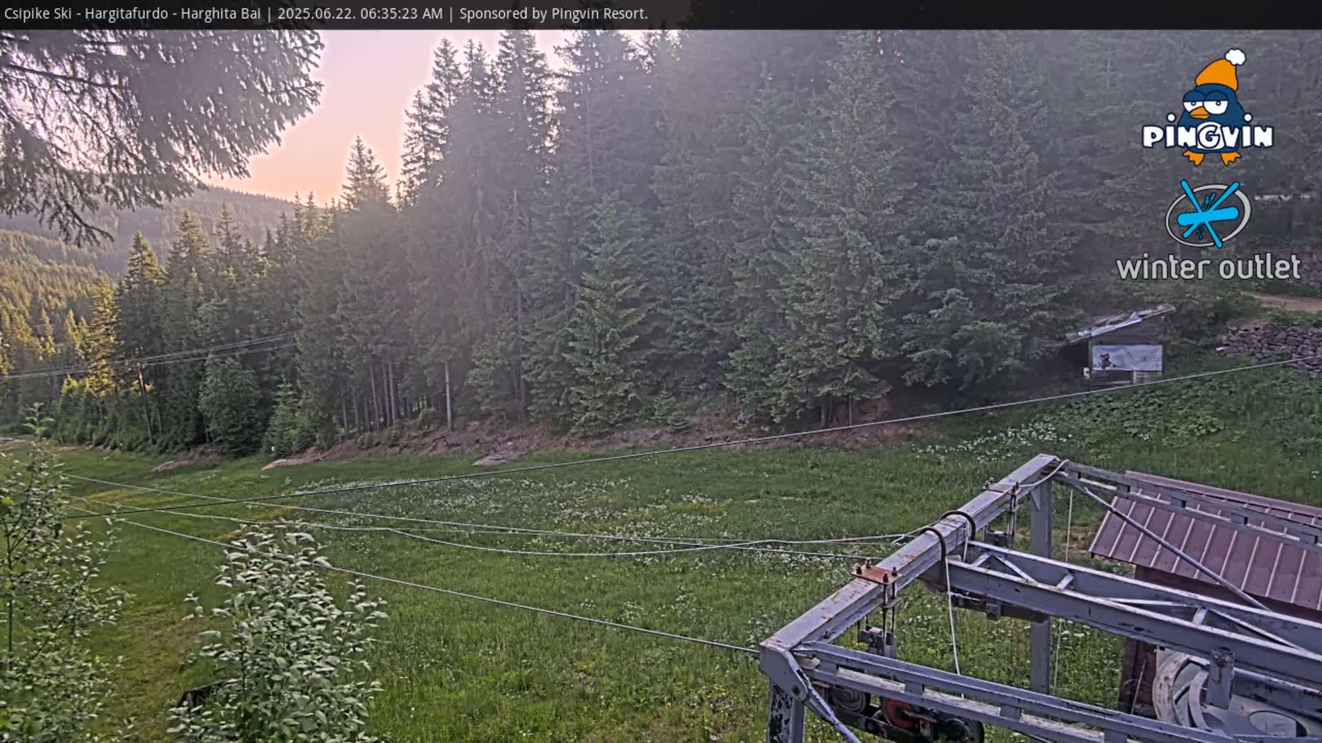 Harghita Băi, Hargitafurdo Ski Slope & Charlift Live Cam - Miercurea Ciuc, Harghita, Romania