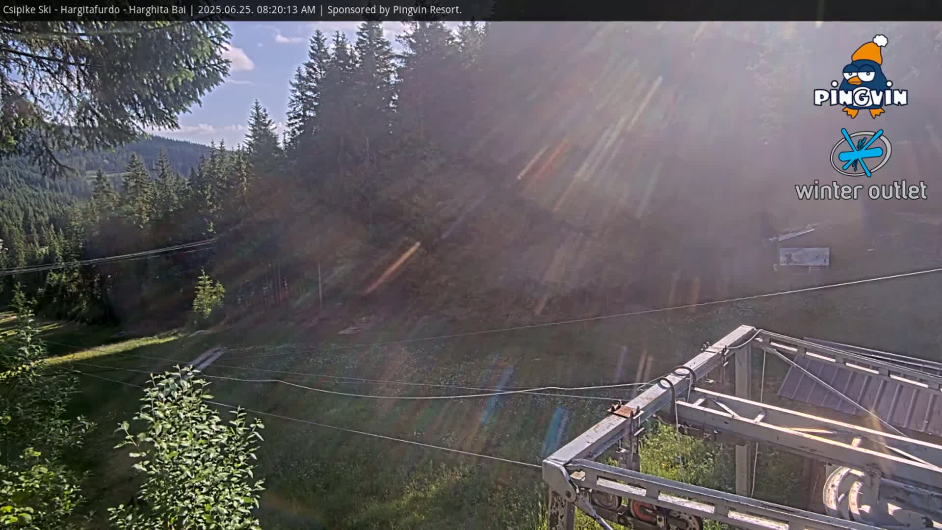 Harghita Băi, Hargitafurdo Ski Slope & Charlift Live Cam - Miercurea Ciuc, Harghita, Romania