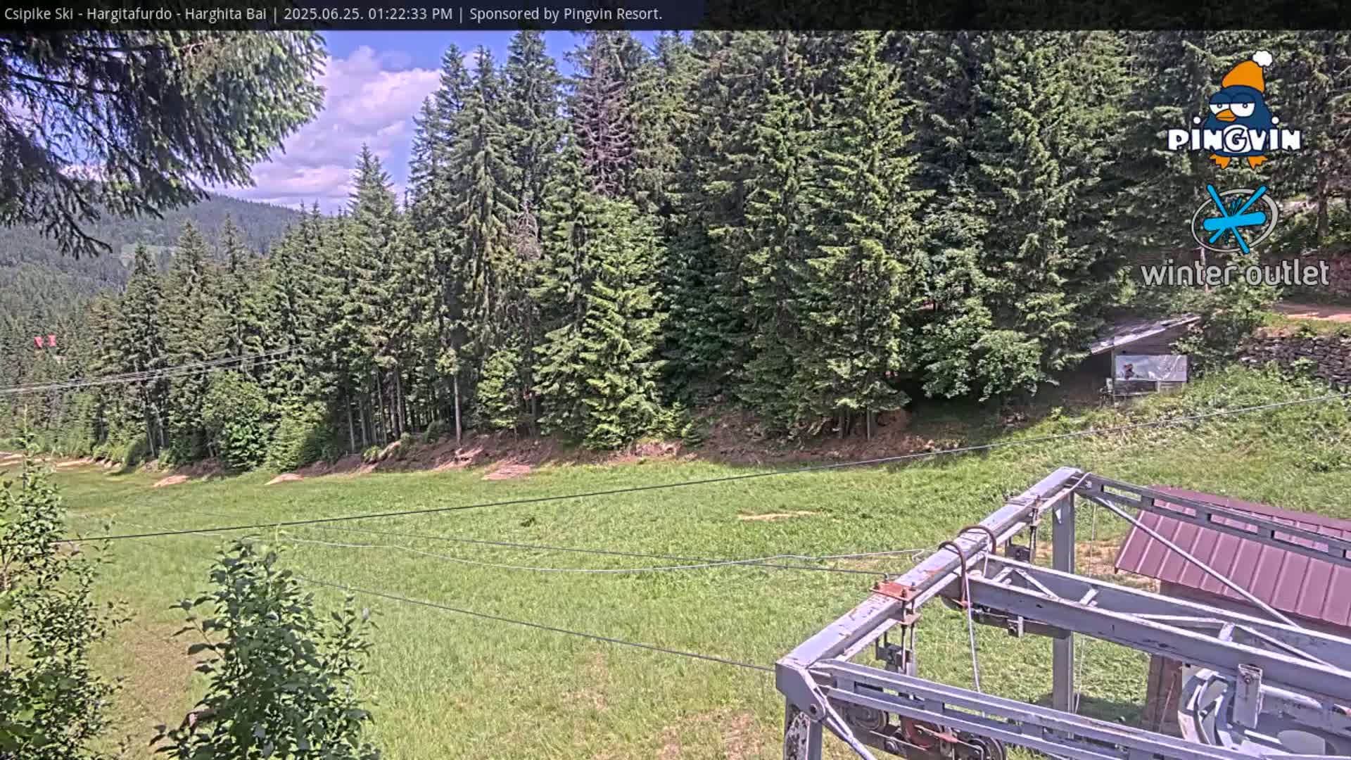 Harghita Băi, Hargitafurdo Ski Slope & Charlift Live Cam - Miercurea Ciuc, Harghita, Romania