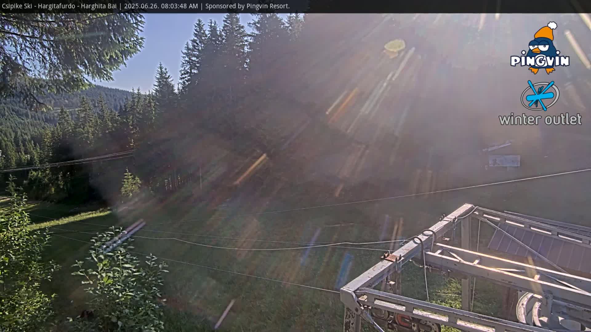 Harghita Băi, Hargitafurdo Ski Slope & Charlift Live Cam - Miercurea Ciuc, Harghita, Romania