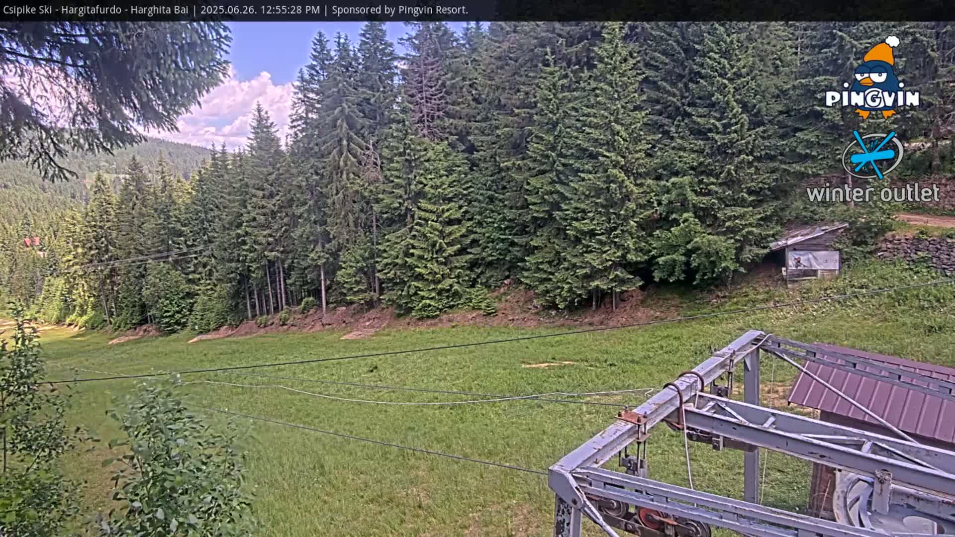 Harghita Băi, Hargitafurdo Ski Slope & Charlift Live Cam - Miercurea Ciuc, Harghita, Romania
