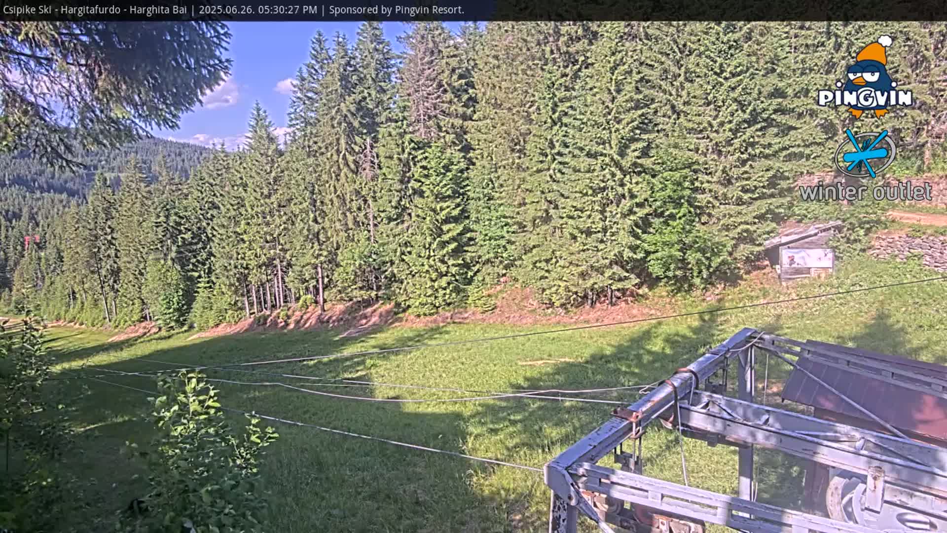 Harghita Băi, Hargitafurdo Ski Slope & Charlift Live Cam - Miercurea Ciuc, Harghita, Romania