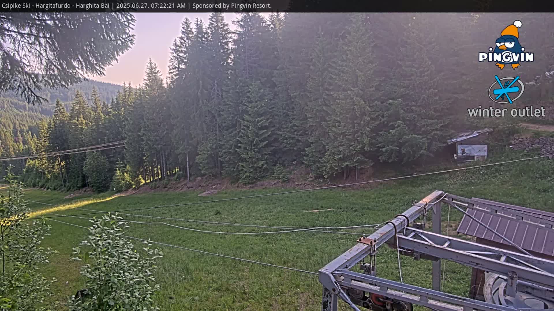 Harghita Băi, Hargitafurdo Ski Slope & Charlift Live Cam - Miercurea Ciuc, Harghita, Romania