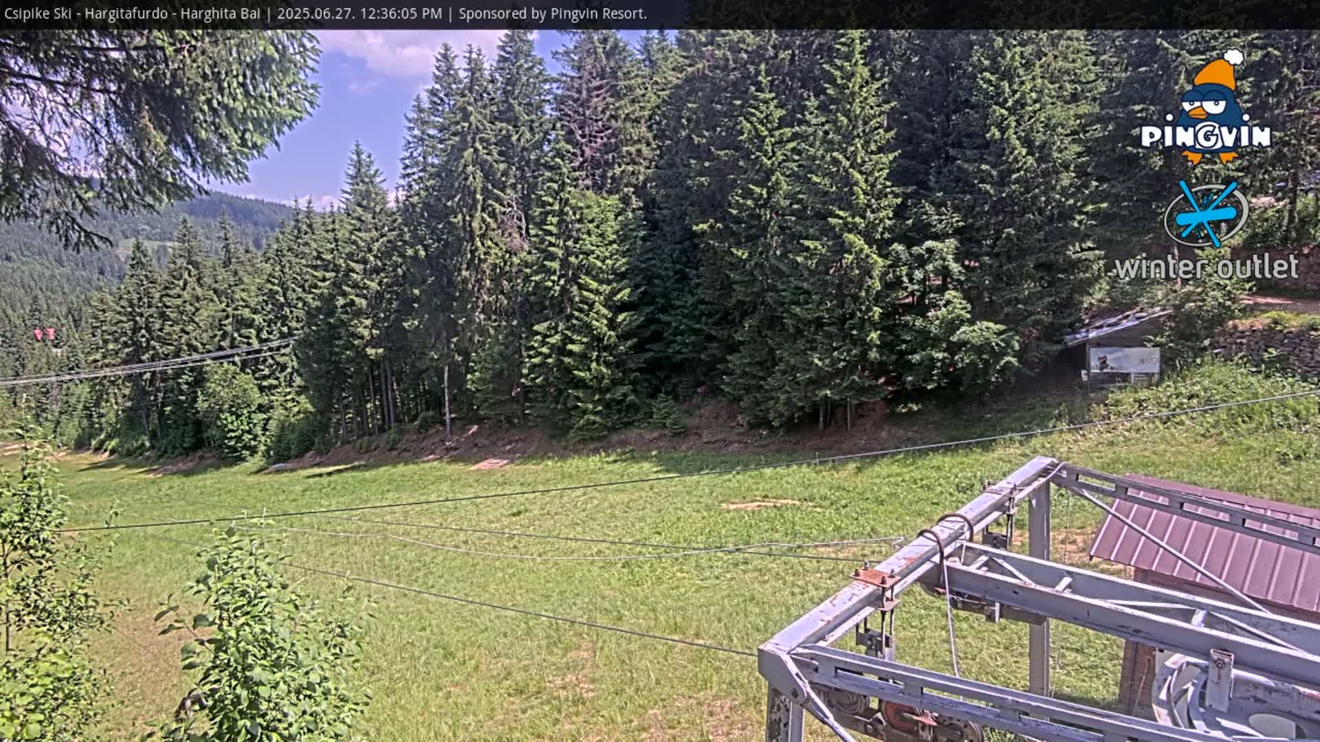 Harghita Băi, Hargitafurdo Ski Slope & Charlift Live Cam - Miercurea Ciuc, Harghita, Romania