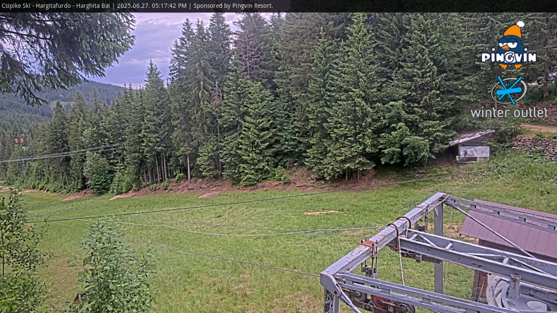 Harghita Băi, Hargitafurdo Ski Slope & Charlift Live Cam - Miercurea Ciuc, Harghita, Romania