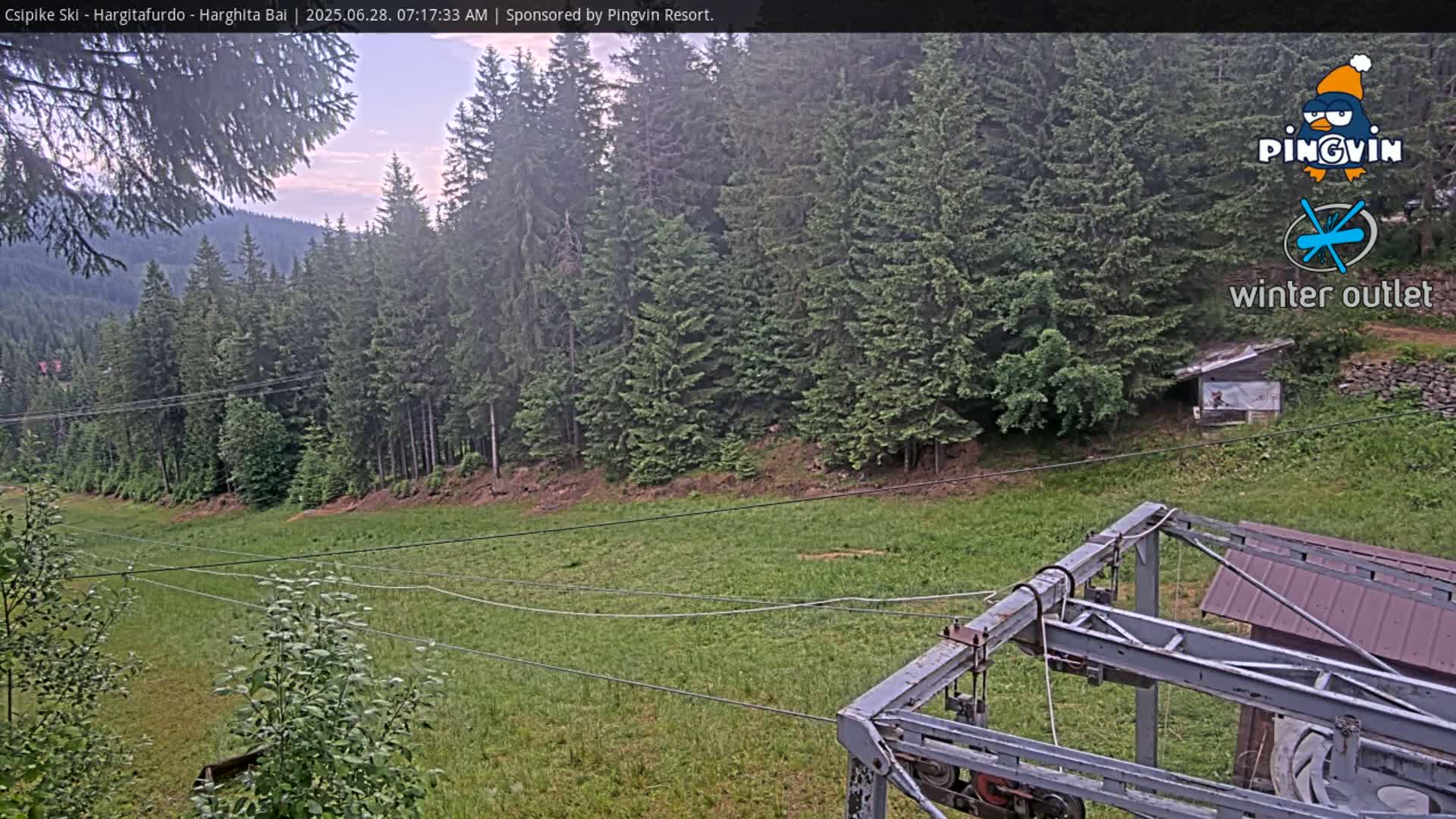 Harghita Băi, Hargitafurdo Ski Slope & Charlift Live Cam - Miercurea Ciuc, Harghita, Romania