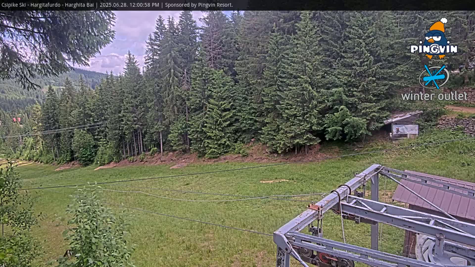 Harghita Băi, Hargitafurdo Ski Slope & Charlift Live Cam - Miercurea Ciuc, Harghita, Romania