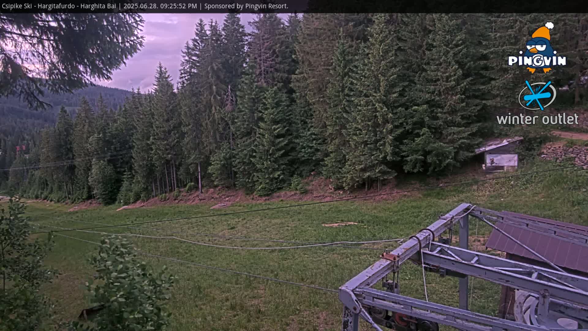 Harghita Băi, Hargitafurdo Ski Slope & Charlift Live Cam - Miercurea Ciuc, Harghita, Romania