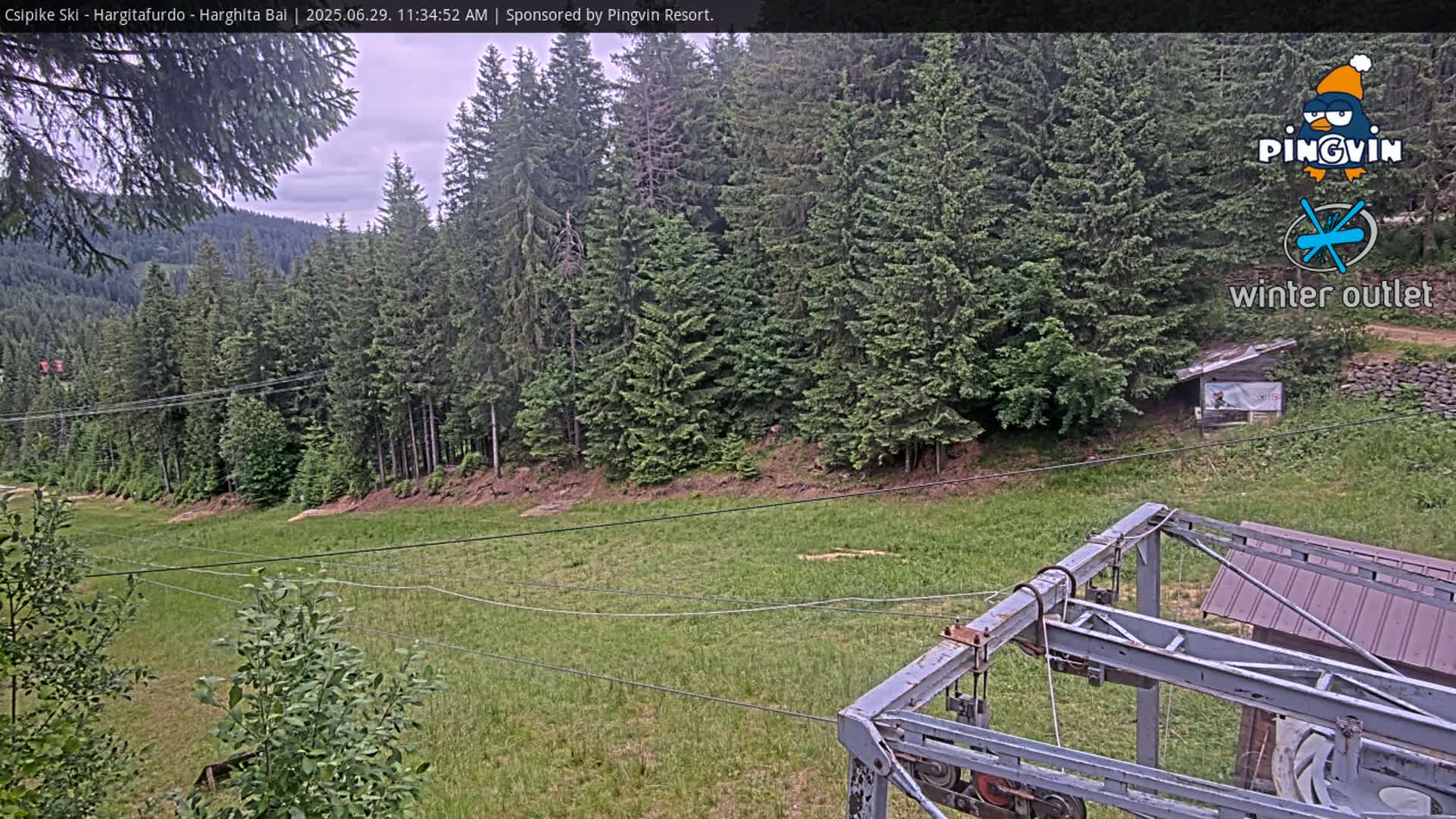 Harghita Băi, Hargitafurdo Ski Slope & Charlift Live Cam - Miercurea Ciuc, Harghita, Romania