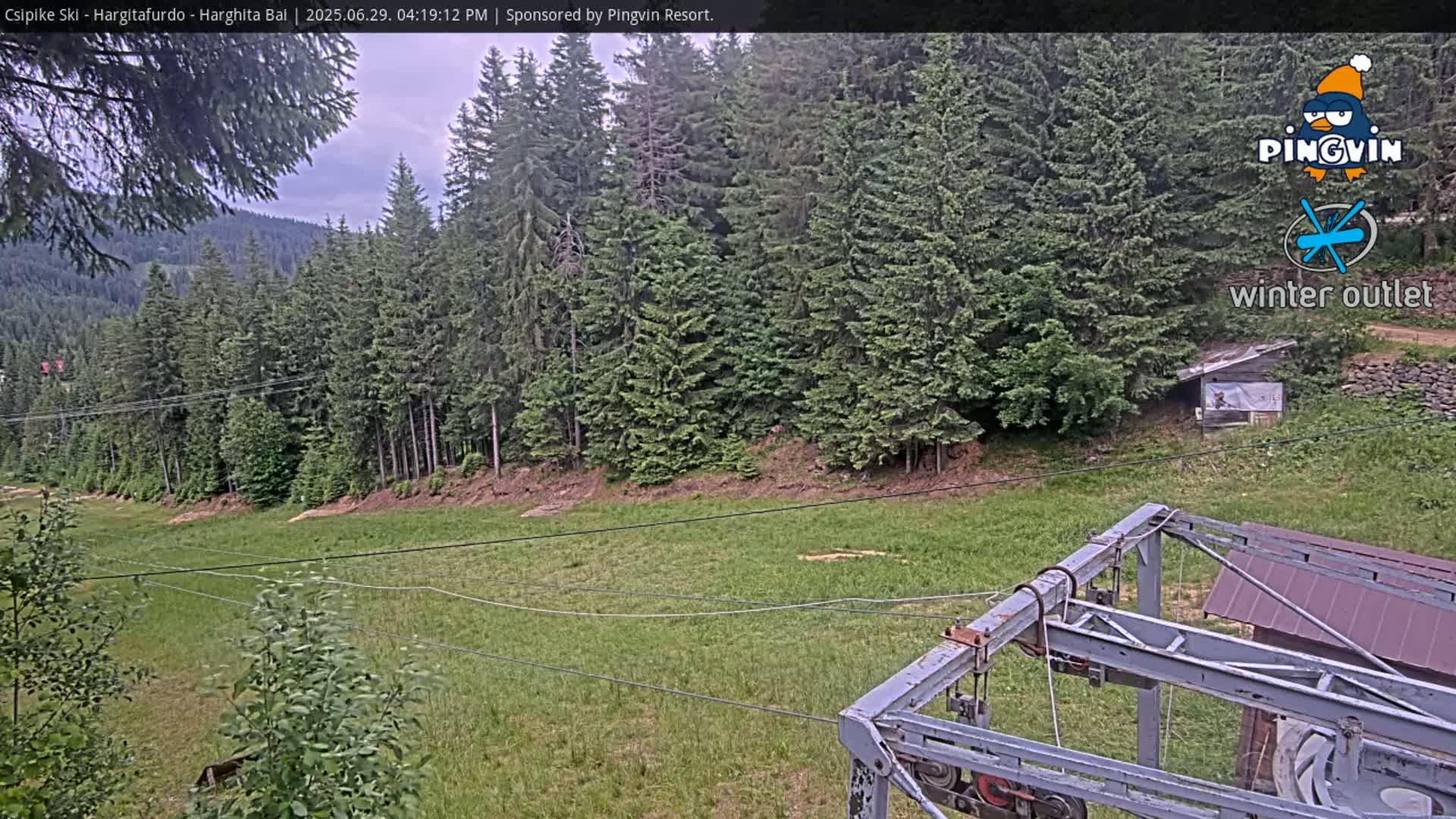 Harghita Băi, Hargitafurdo Ski Slope & Charlift Live Cam - Miercurea Ciuc, Harghita, Romania