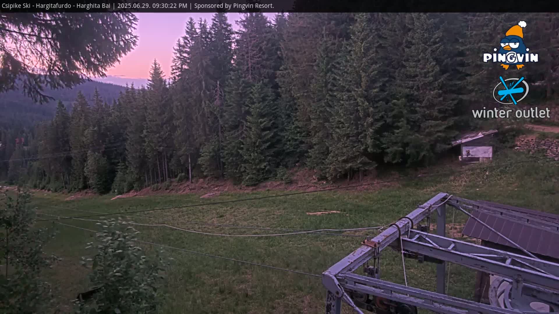 Harghita Băi, Hargitafurdo Ski Slope & Charlift Live Cam - Miercurea Ciuc, Harghita, Romania