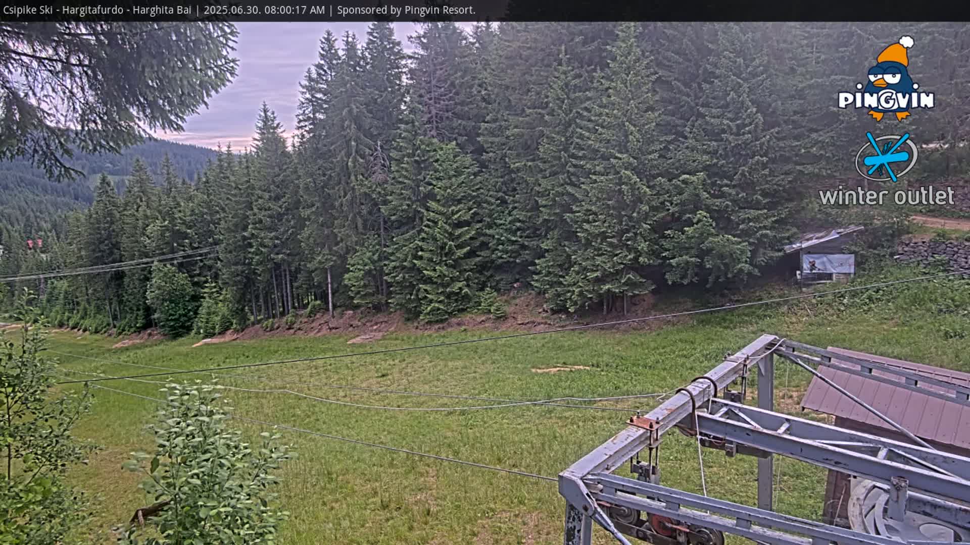 Harghita Băi, Hargitafurdo Ski Slope & Charlift Live Cam - Miercurea Ciuc, Harghita, Romania