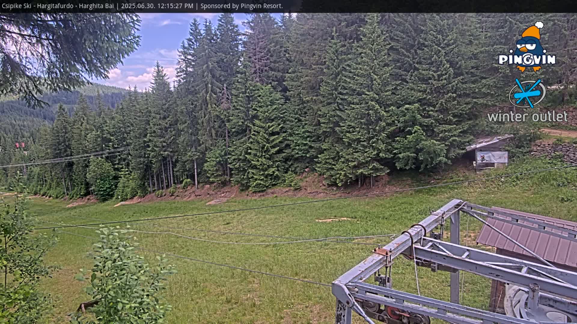 Harghita Băi, Hargitafurdo Ski Slope & Charlift Live Cam - Miercurea Ciuc, Harghita, Romania