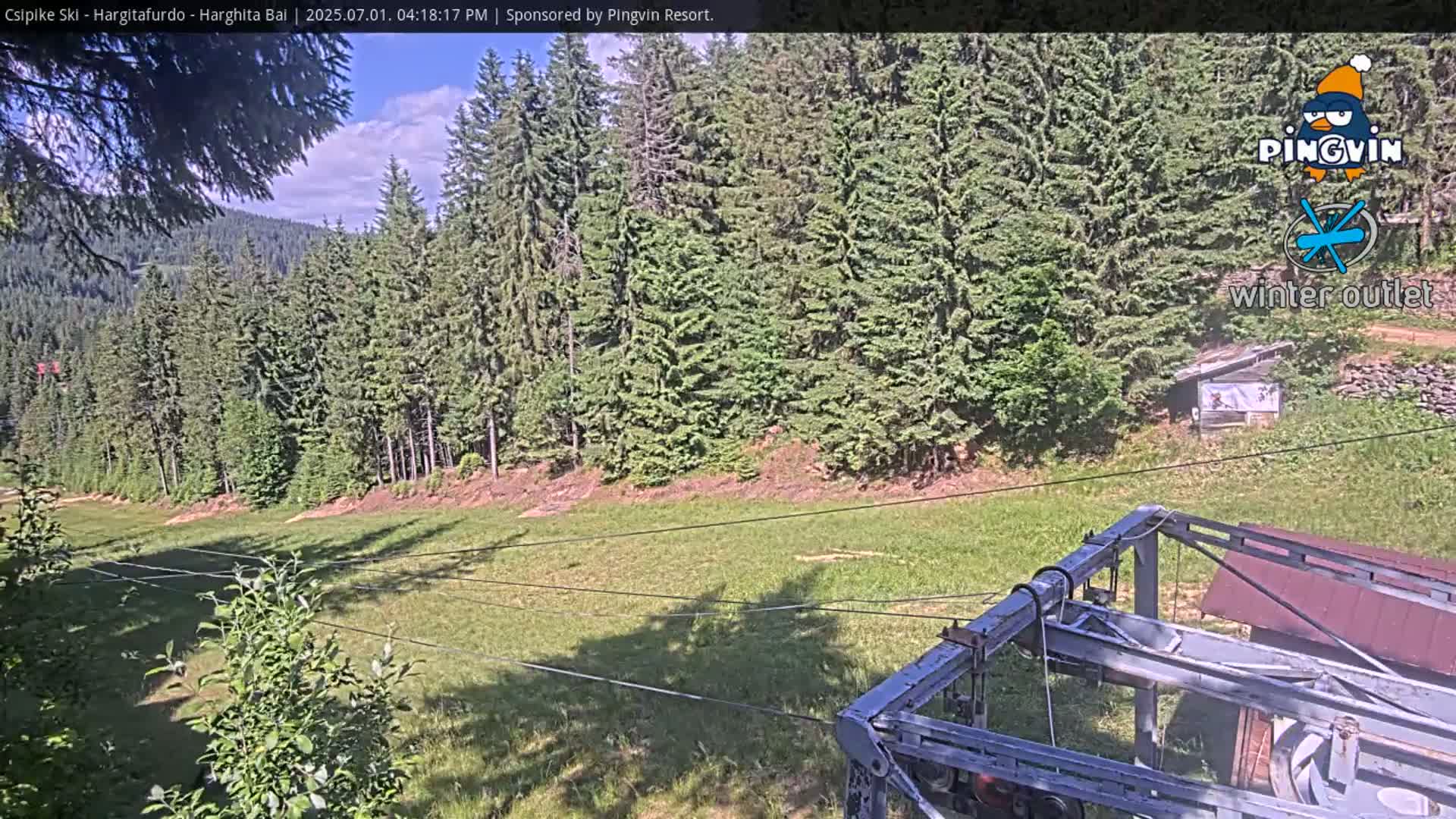 Harghita Băi, Hargitafurdo Ski Slope & Charlift Live Cam - Miercurea Ciuc, Harghita, Romania