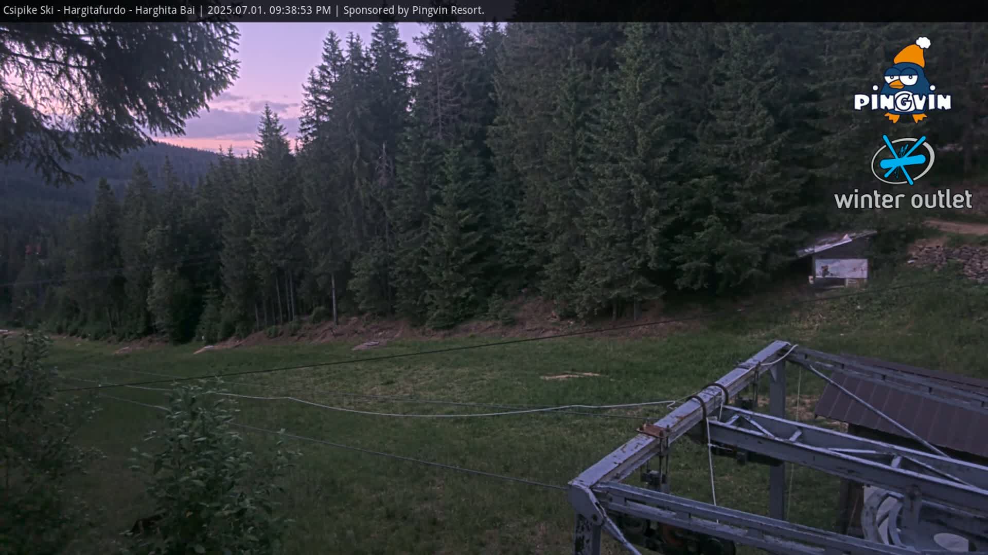 Harghita Băi, Hargitafurdo Ski Slope & Charlift Live Cam - Miercurea Ciuc, Harghita, Romania