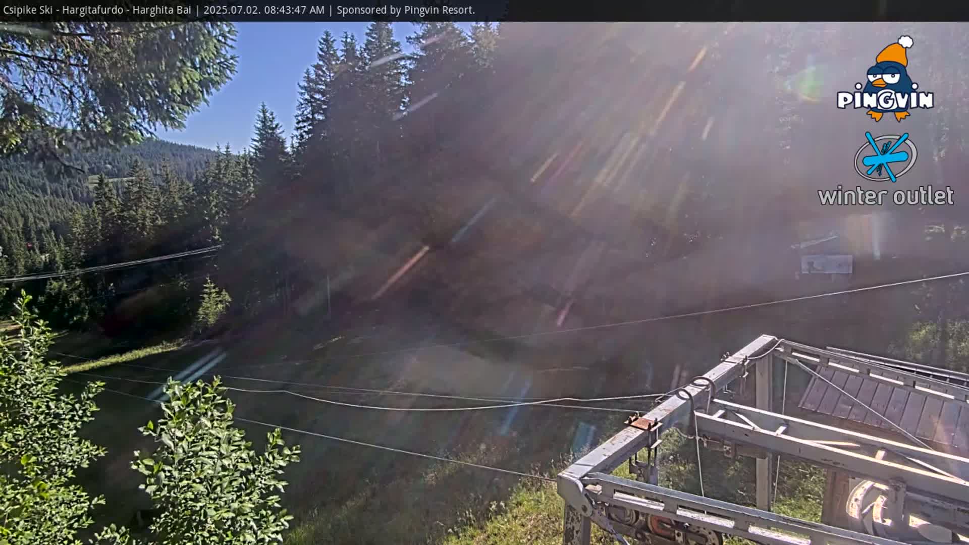 Harghita Băi, Hargitafurdo Ski Slope & Charlift Live Cam - Miercurea Ciuc, Harghita, Romania