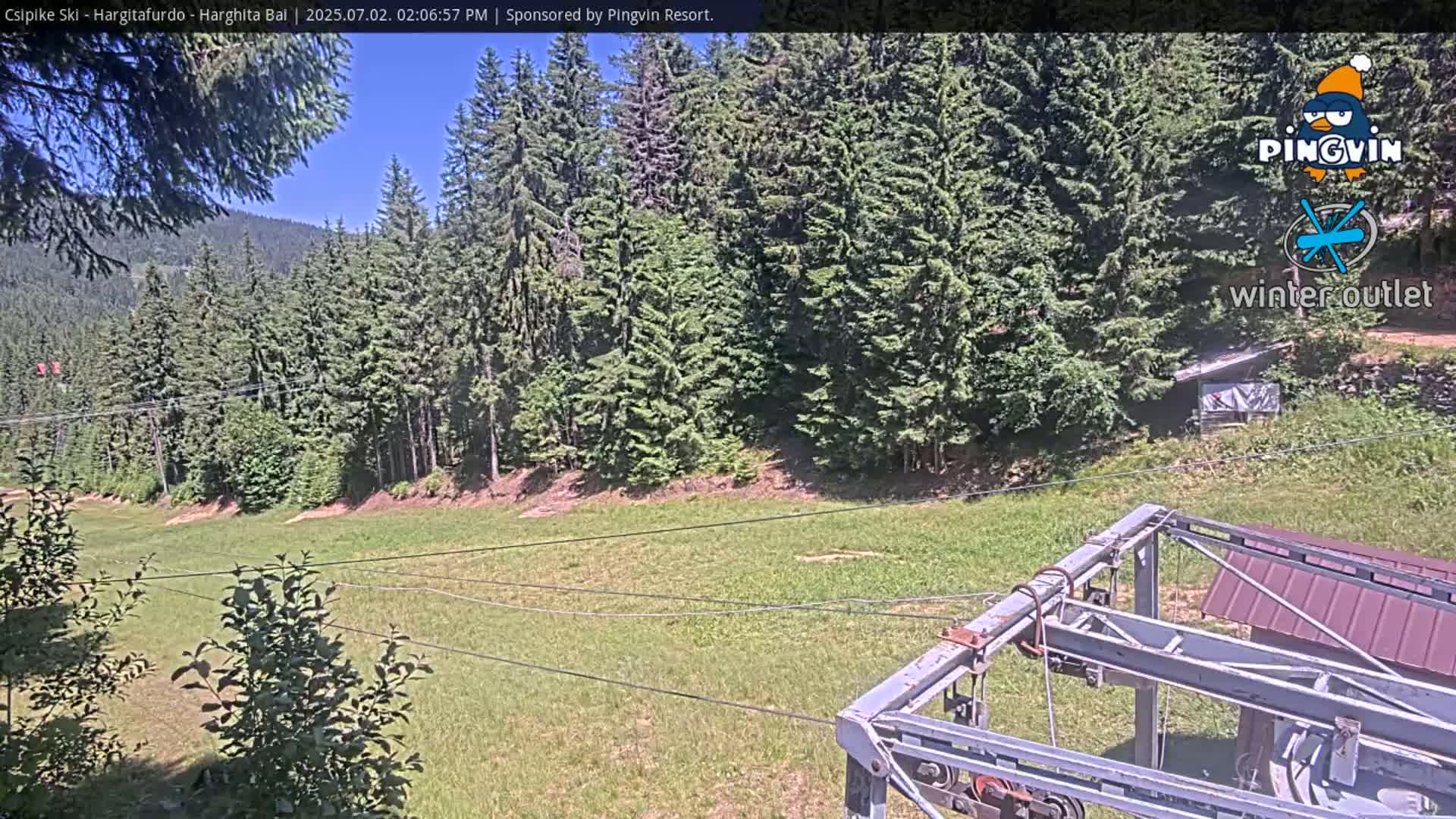 Harghita Băi, Hargitafurdo Ski Slope & Charlift Live Cam - Miercurea Ciuc, Harghita, Romania