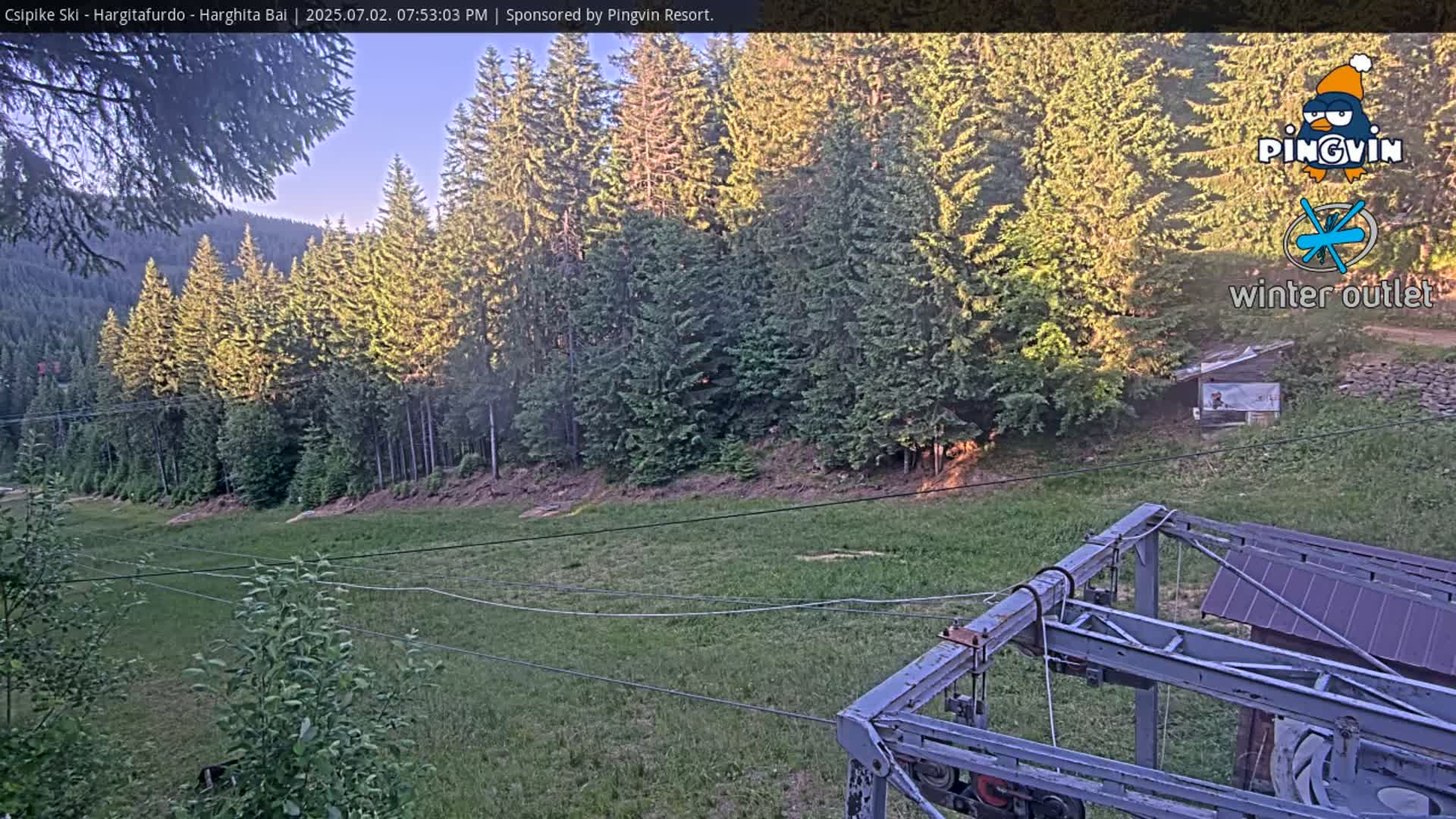 Harghita Băi, Hargitafurdo Ski Slope & Charlift Live Cam - Miercurea Ciuc, Harghita, Romania