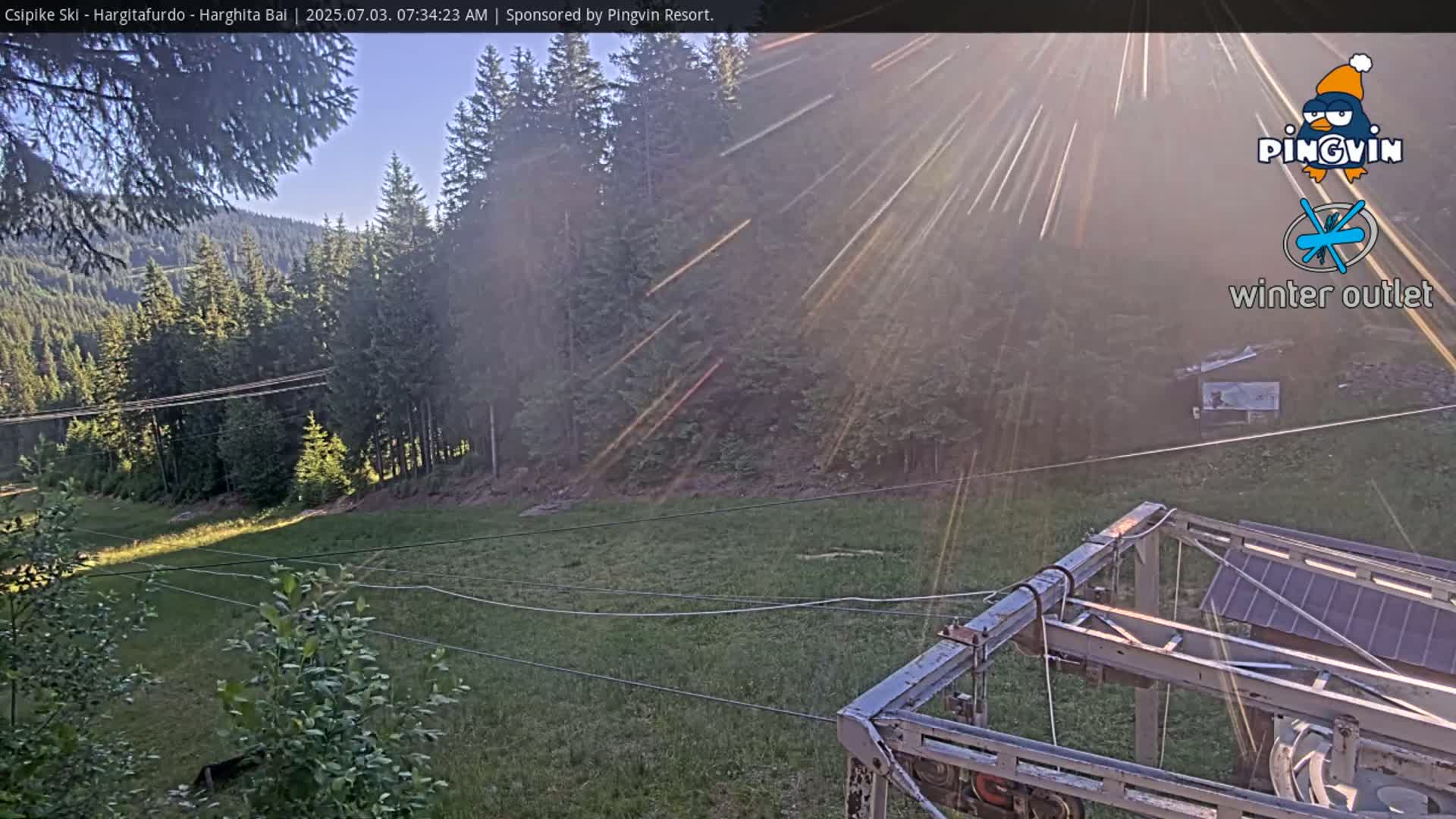 Harghita Băi, Hargitafurdo Ski Slope & Charlift Live Cam - Miercurea Ciuc, Harghita, Romania