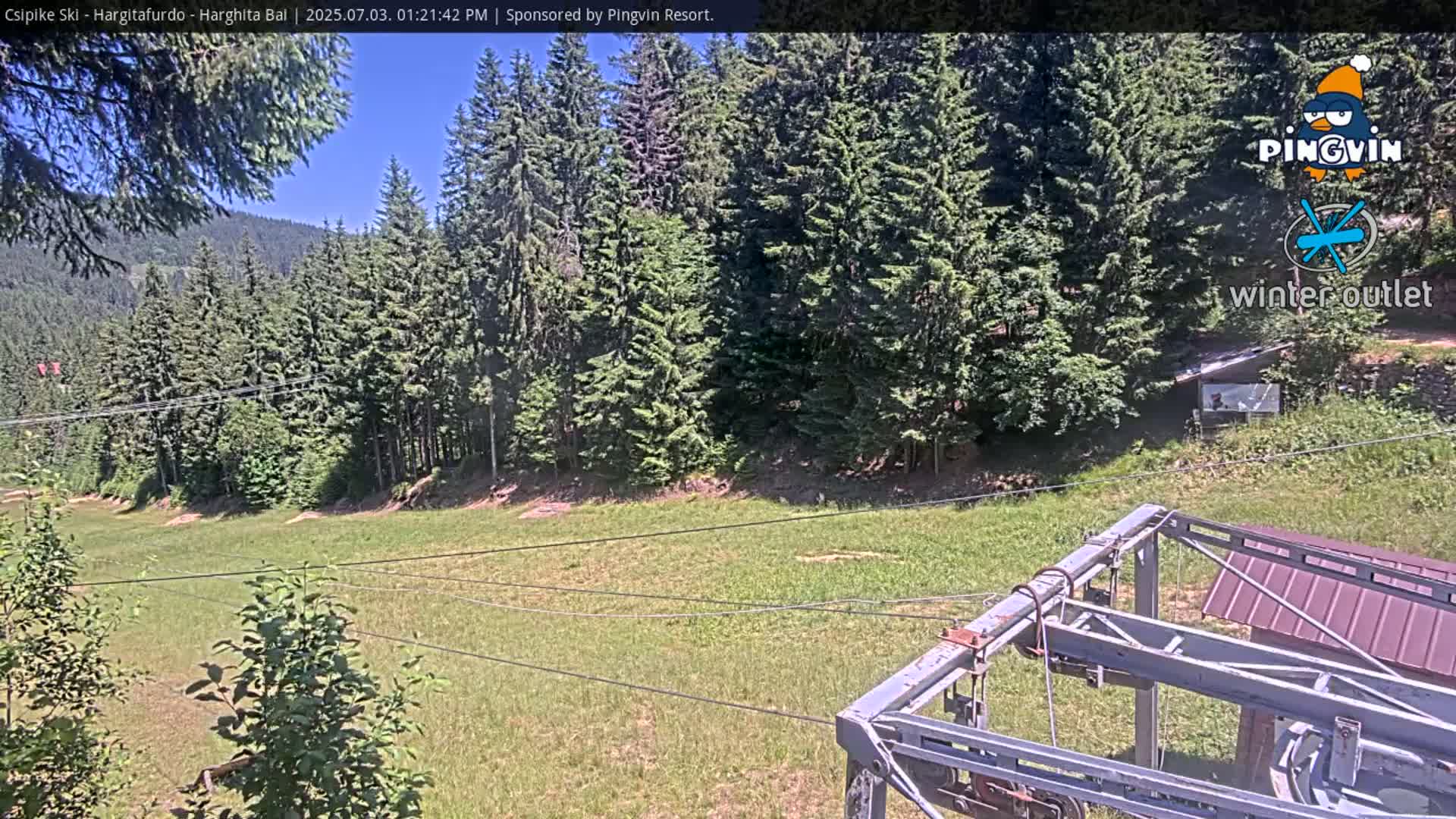 Harghita Băi, Hargitafurdo Ski Slope & Charlift Live Cam - Miercurea Ciuc, Harghita, Romania