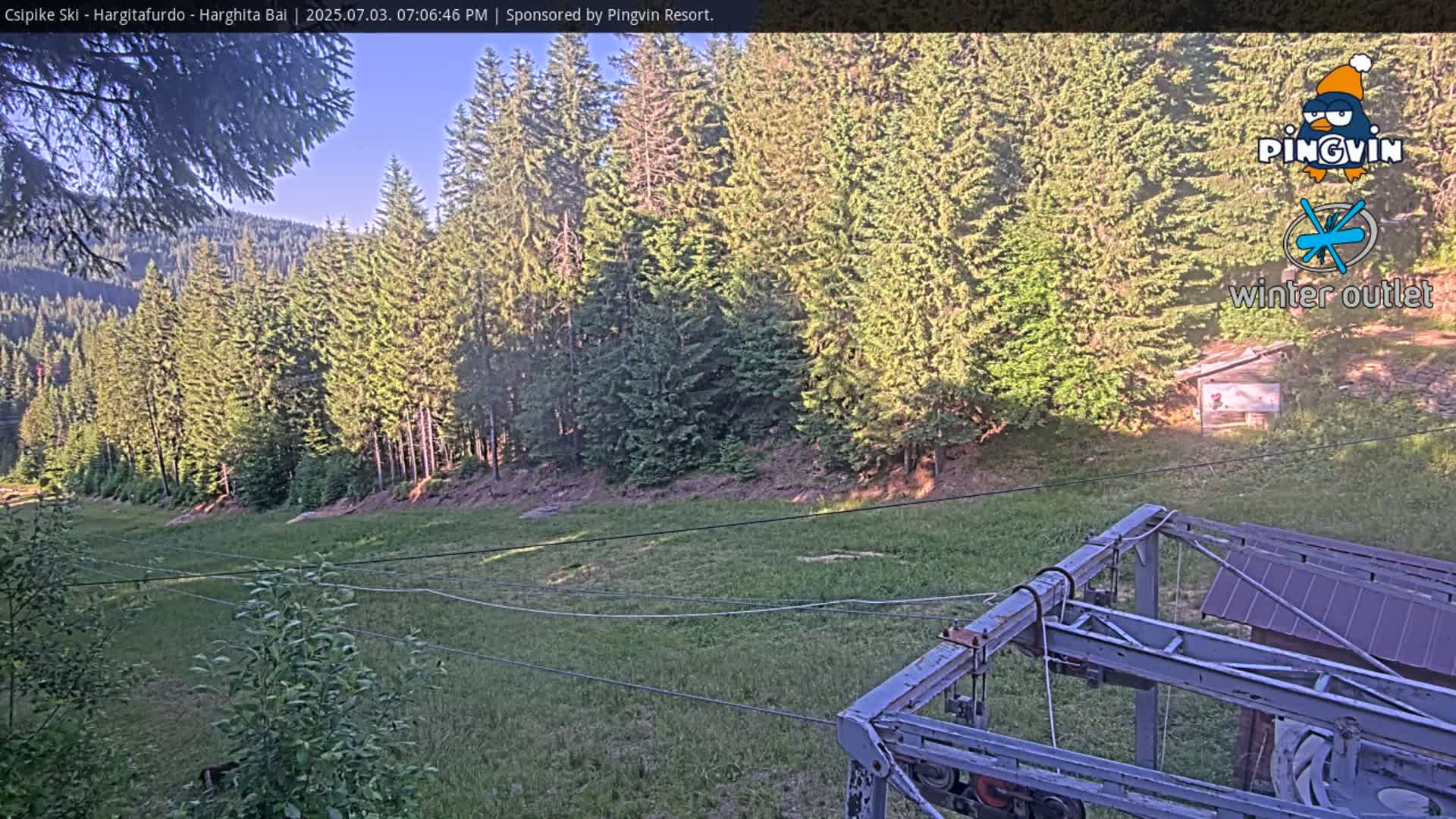 Harghita Băi, Hargitafurdo Ski Slope & Charlift Live Cam - Miercurea Ciuc, Harghita, Romania